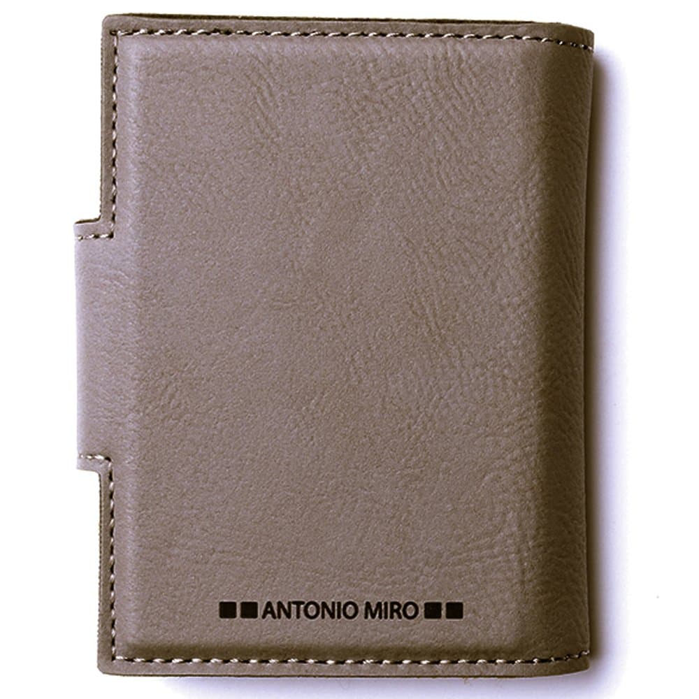 LV Publicidad ANTONIO MIRÓ Leather card holder with 20 compartments Presentation logo box, ideal as a gift