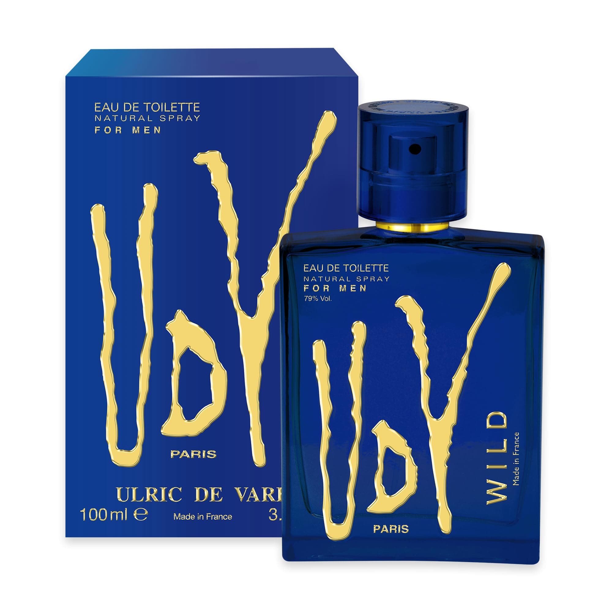 ULRIC DE VARENS • UDV WILD Eau de Toilette spray for men 100 ML (3.4 fl.oz.) • Oriental Woody fragrance for him