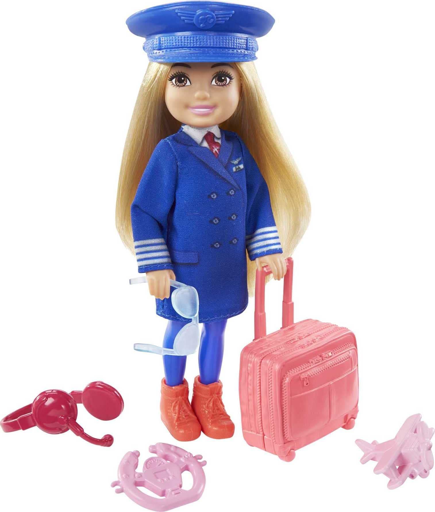 Barbie GTN90 Chelsea Can Be Career Doll with Career-themed Outfit & Related Accessories, 13.97 cm*4.4 cm*12.7 cm