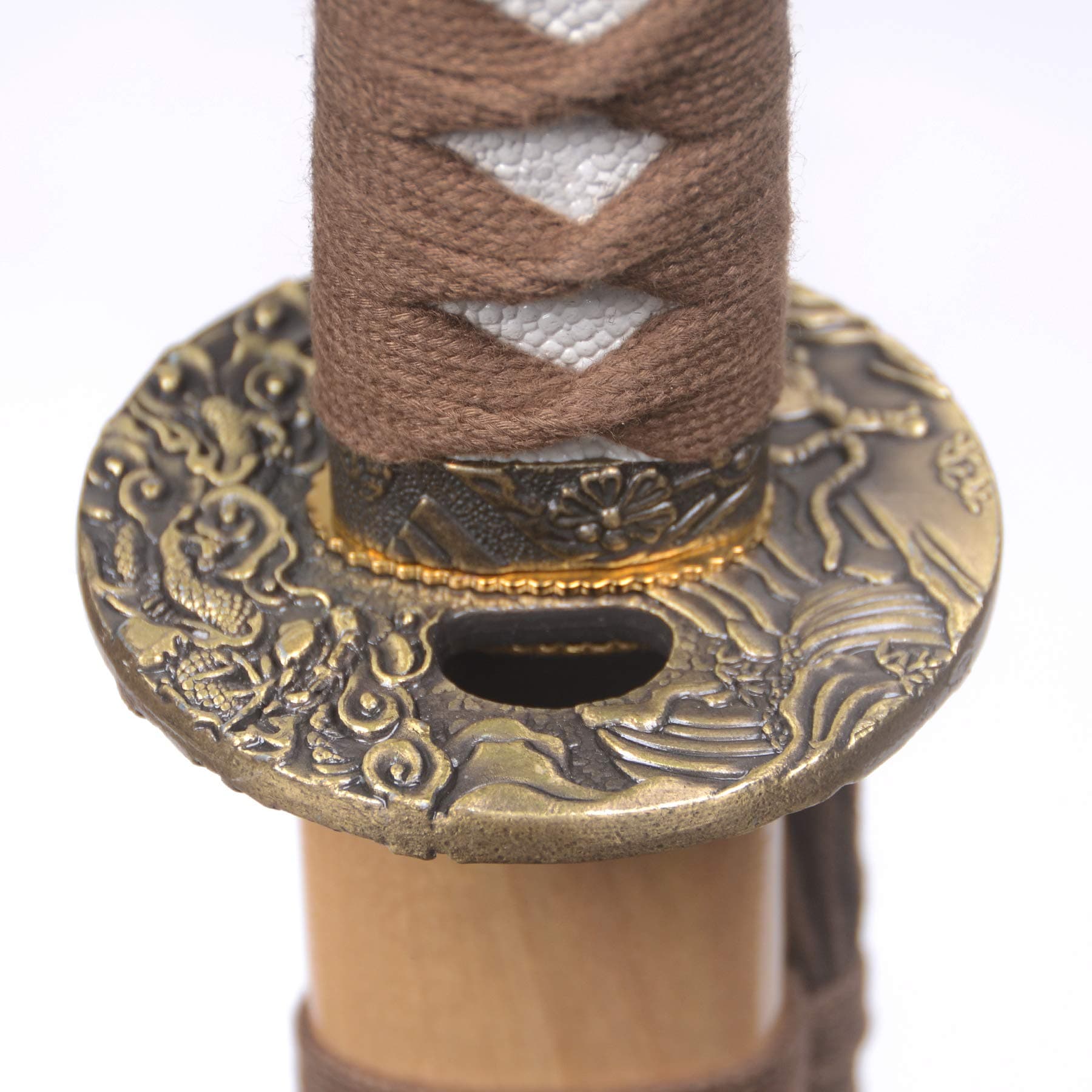 Katana Sword Authentic Samurai Sword Battle Ready Katana,Damascus Folded Steel,Razor Sharp,Full Tang