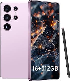 I25 Ultra Smartphone 8+256GB, 6.99" FHD+ Display, Snapdragon 8 Gen 3, 7000mAh, 68MP+108MP Cameras, Stylus Pen, Fingerprint & Face Unlock, GPS (APink)