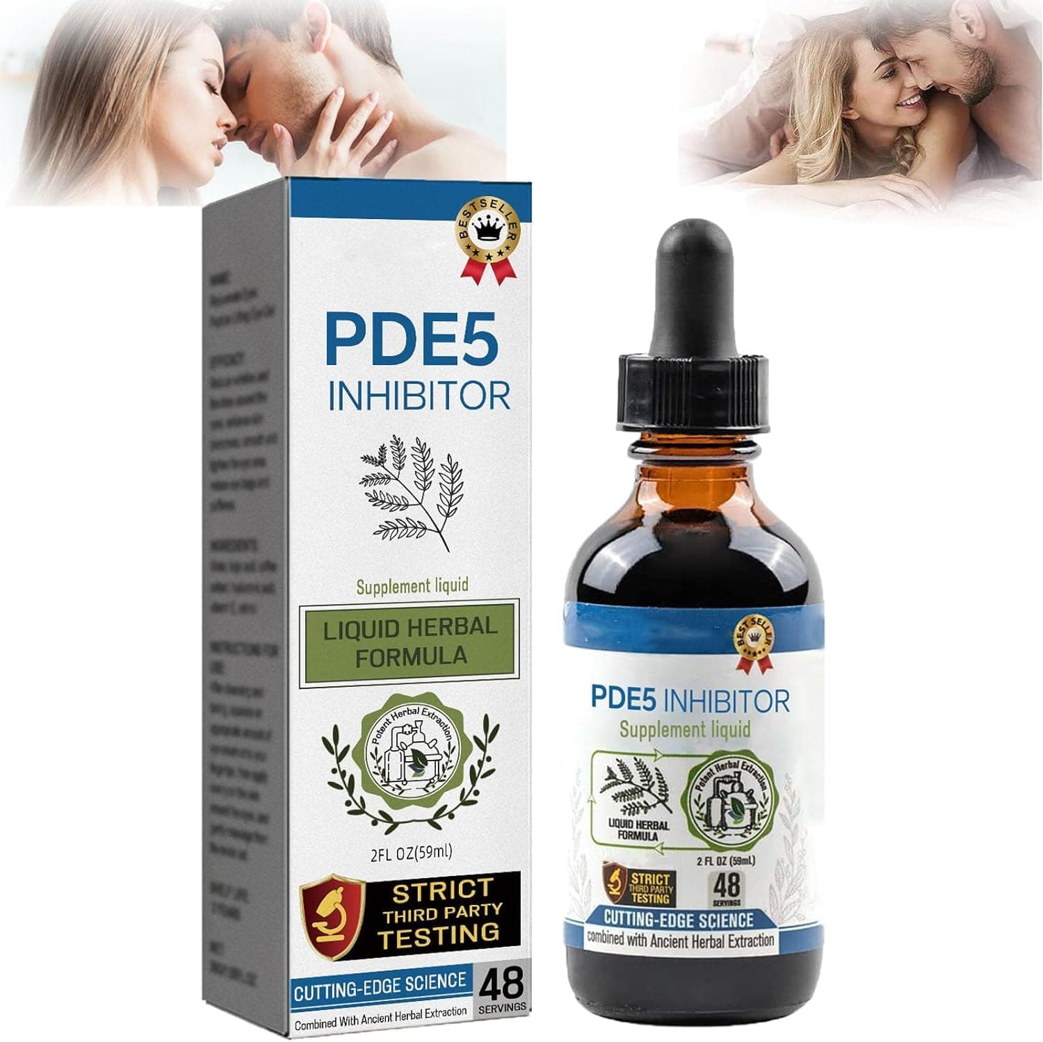 Malebiotix Pde5 Inhibitor Supplement Drops, Pde5 Inhibitors for Men Drops, Aafq Secret Drops for Strong Men, Enhanced Secret Drops, Enhancing Sensitivity and Pleasure (1Pcs)