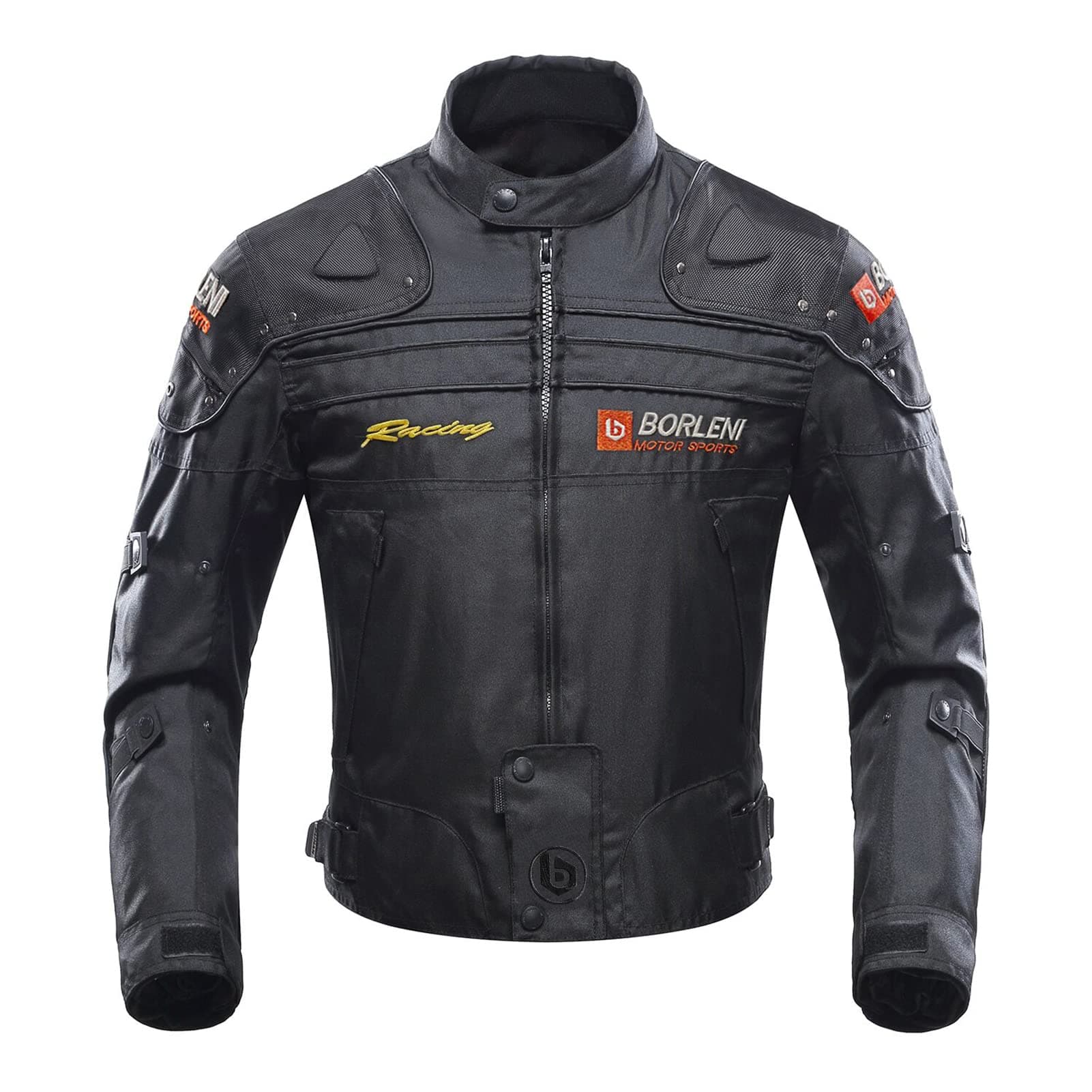 BORLENI Motorcycle Jacket Motorbike Riding Jacket Windproof Motorcycle Full Body Protective Gear CE Armor All Season