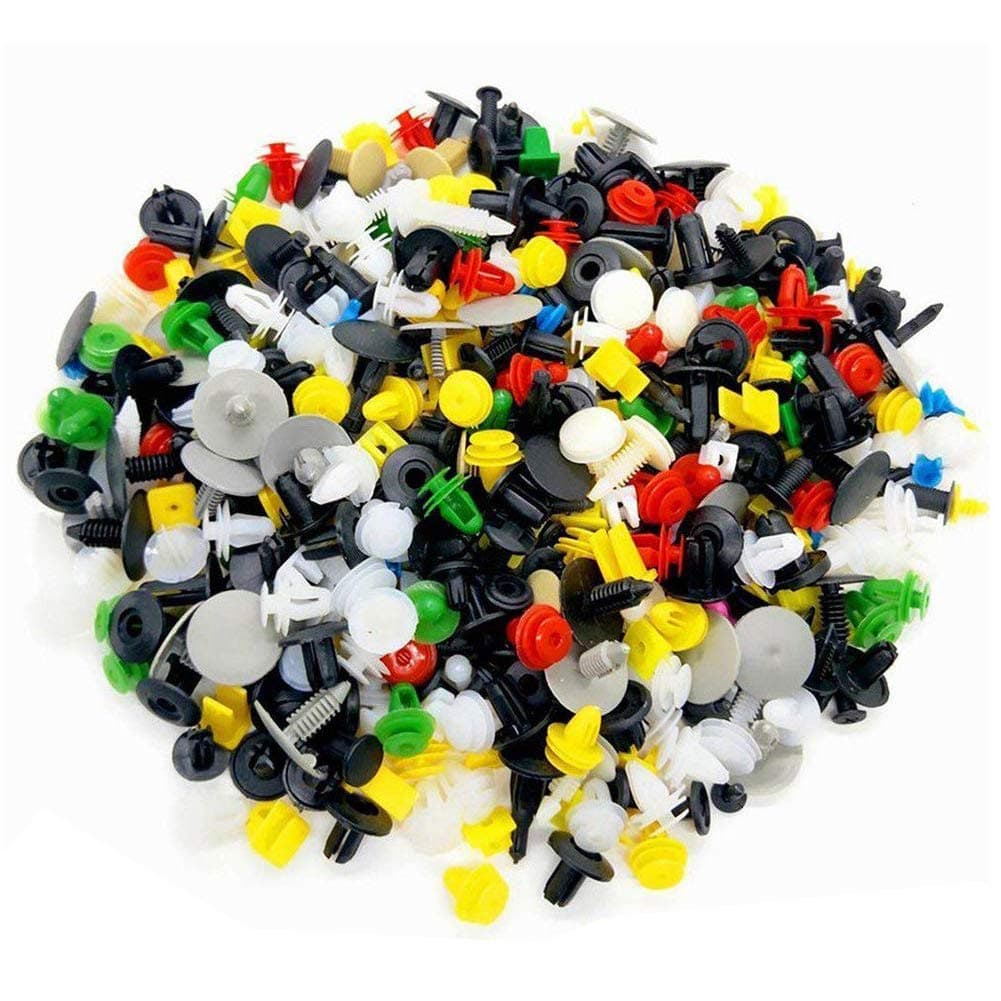 STAGO Universal Fastener Retainer Rivet Clips - Car Bumper Clip Door Panel Fender Liner All Car (500pcs)