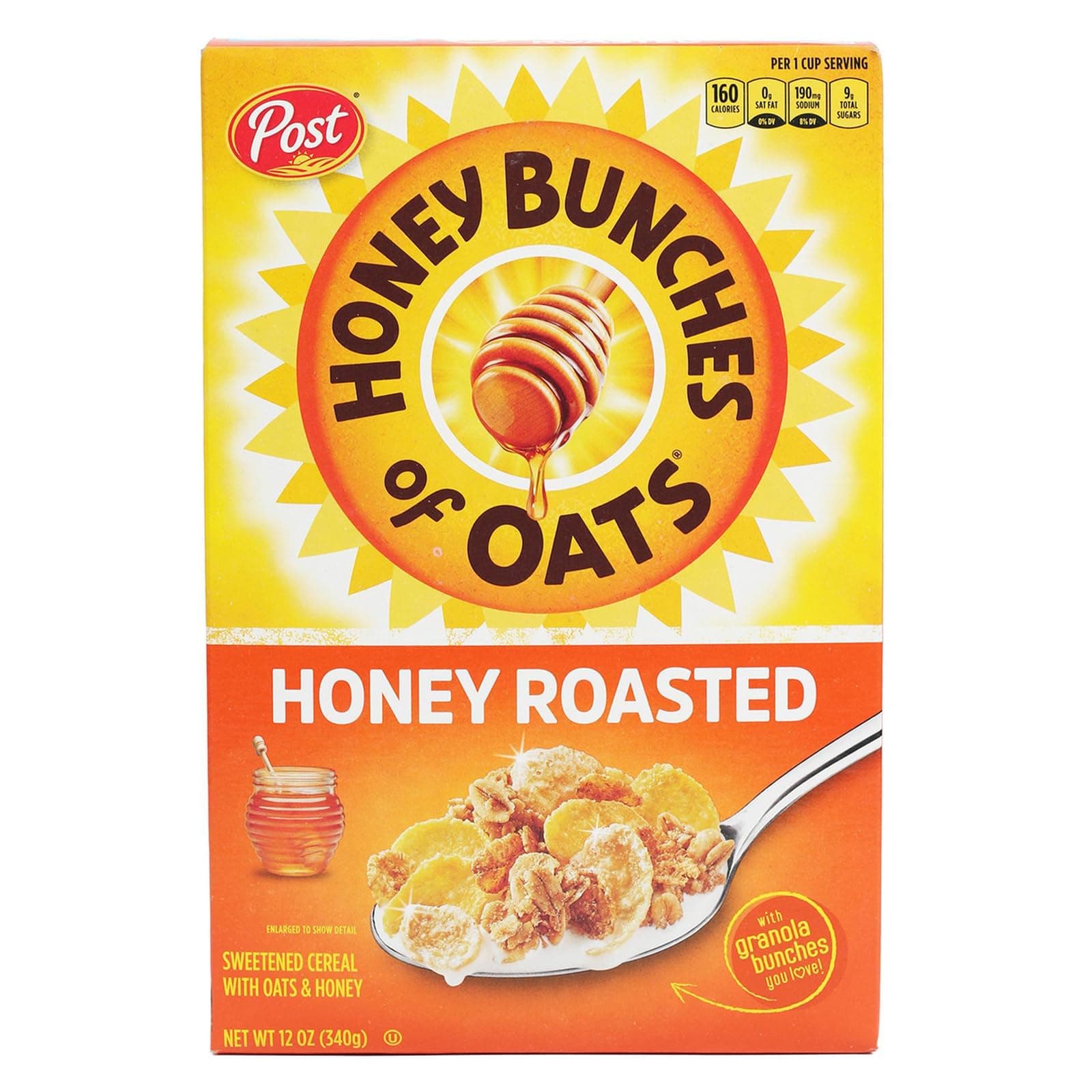 Honey Bunches Of Oats , Cereal, Honey Roasted, 14.5 Oz