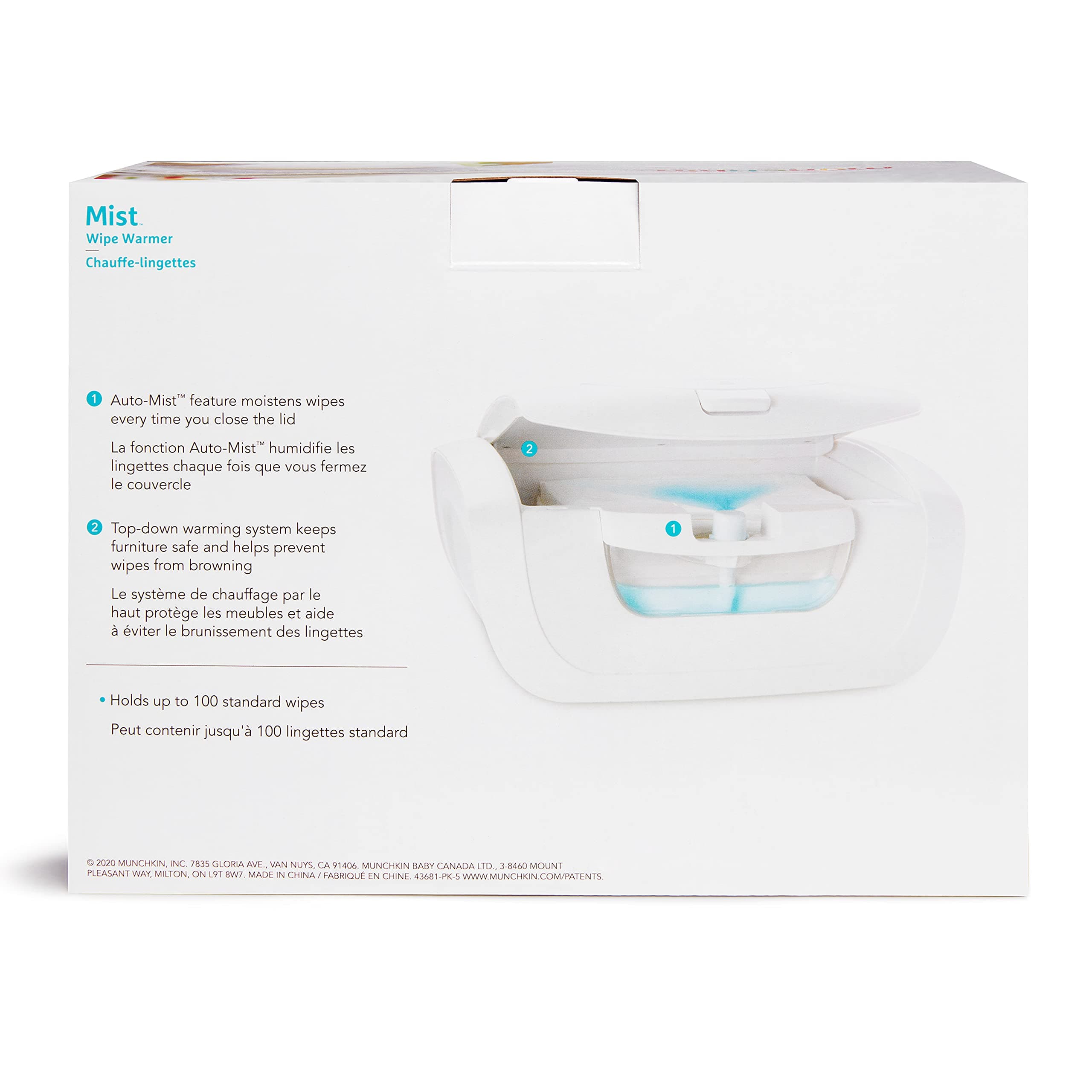 Munchkin® Mist™ Wipe Warmer, White