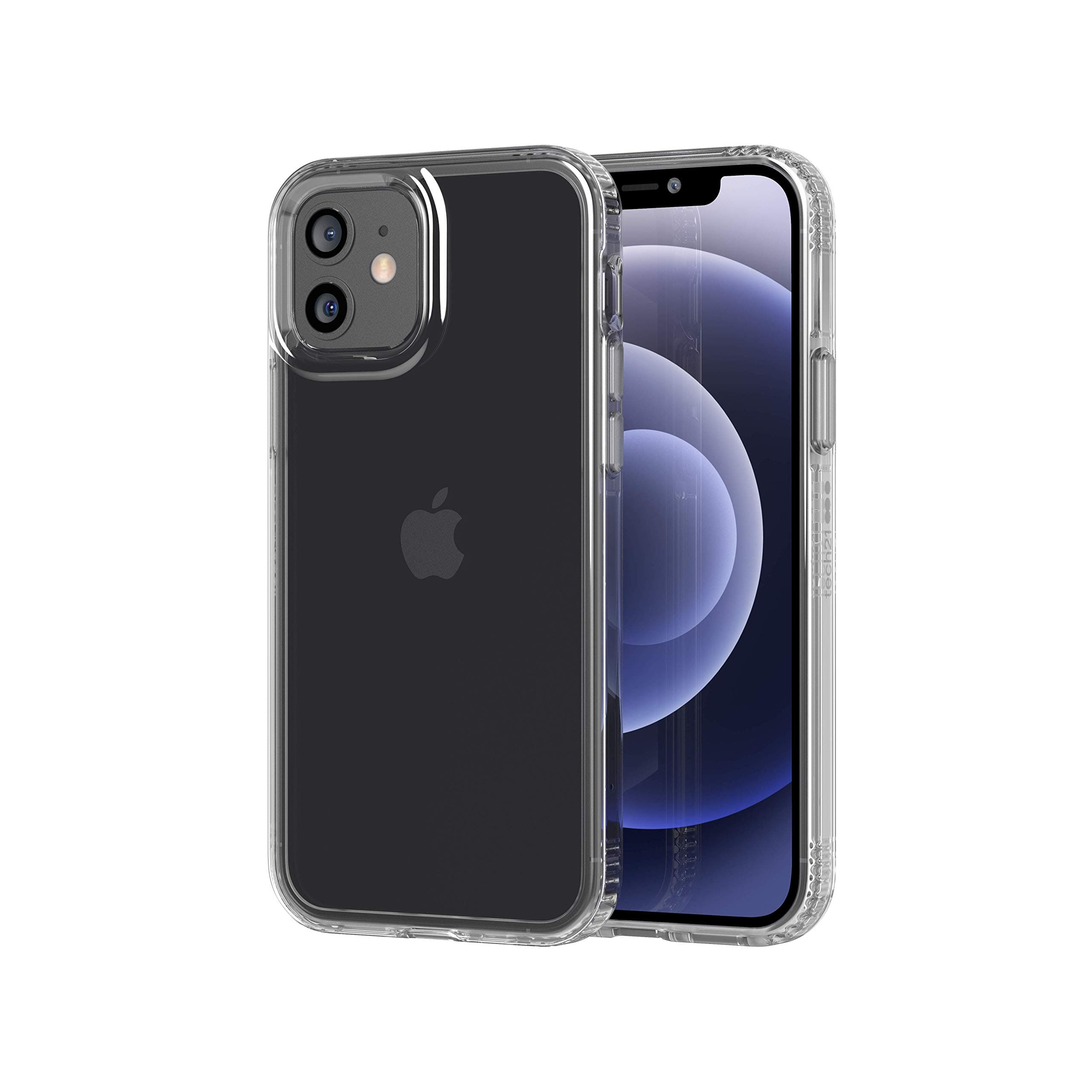 Evo Clear for Apple iPhone 12 and 12 Pro - Germ Fighting Antimicrobial Phone Case with 10 ft. Drop Protection T21-8379 - 6.1 inches