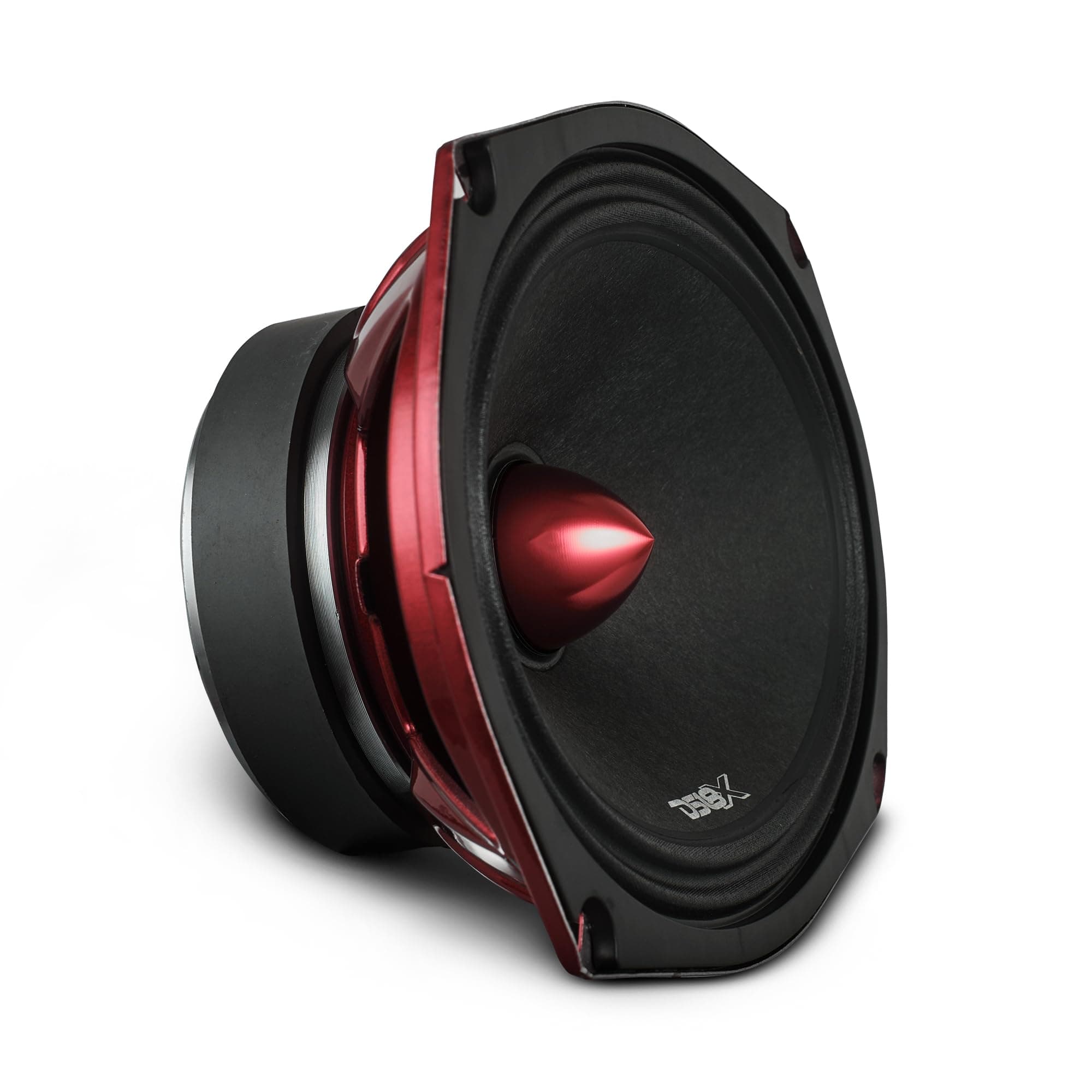 PRO-X694 BM Loudspeaker - 6x9, Midrange, Red Aluminum Bullet, 400W Max, 200W RMS, 4 Ohms - Premium Quality Audio Door Speakers for Car,Truck and Motorcycle Stereo Sound System (1 Speaker)