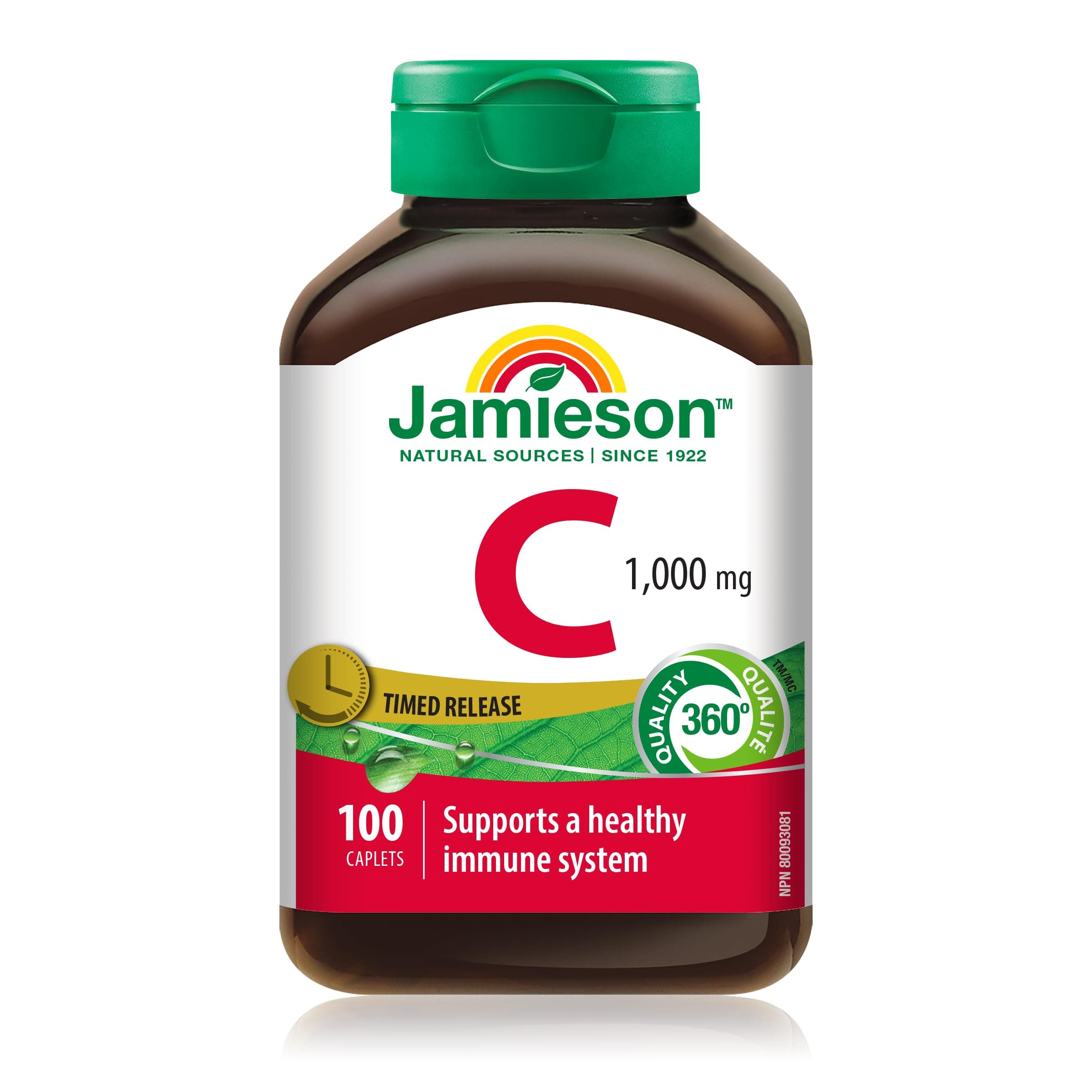 Jamieson Vitamin C, 1000mg, Timed Release, 100 Caplets
