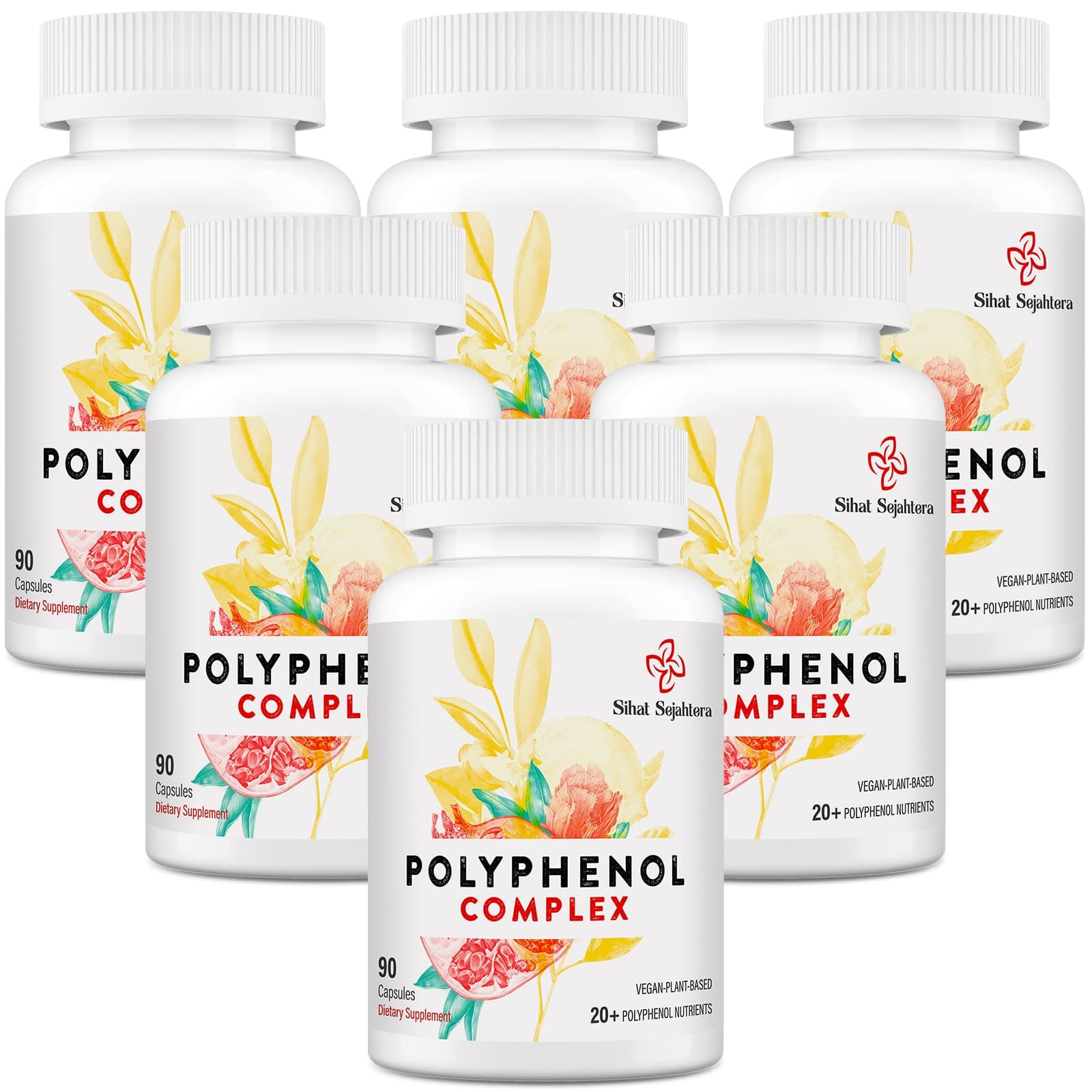 67,500 MG Polyphenols Supplement - Powerful Antioxidants & Polyphenol for Age Defense, Polyphenol Superfood, Quercetin, Resveratrol, Green Tea, Plant-Based & Energy, Immune Support, 540 Capsules