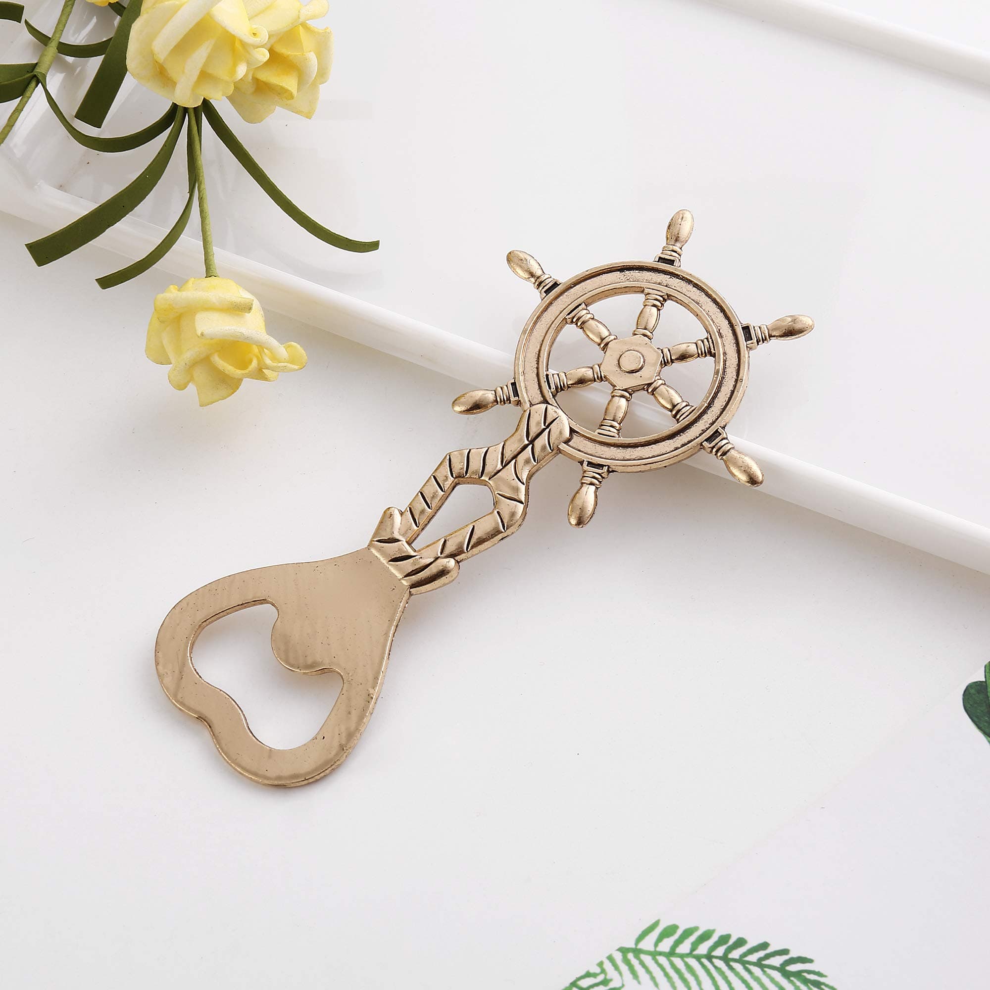 Rudder Bottle Opener - Nautical Gifts for Boater - Nautical Decor - Birthday Gift for Sailor - Nautical Beer Opener in Gift Box - Beautiful Nautical Accessories (Rudder)