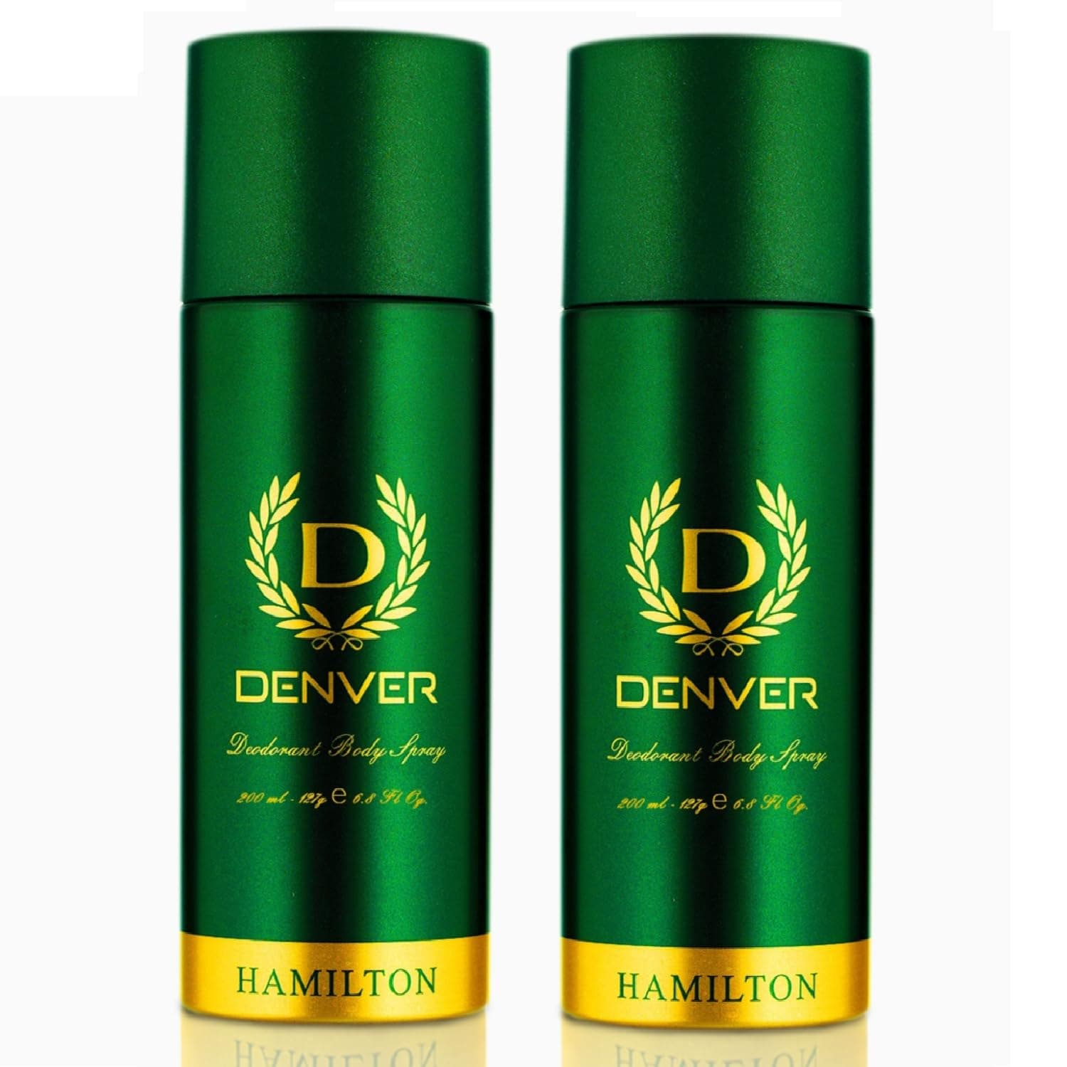 DENVER Hamilton Deodorant - 200ML Each (Pack of 2) | Long Lasting Deo Body Spray - For Men