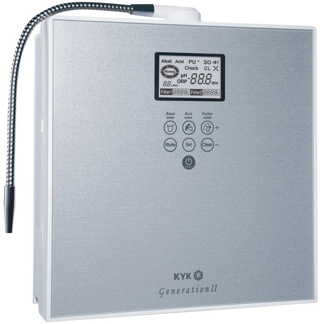 Generation 2 Alkaline Water Ionizer Machine 7 Plates Dual Filtration