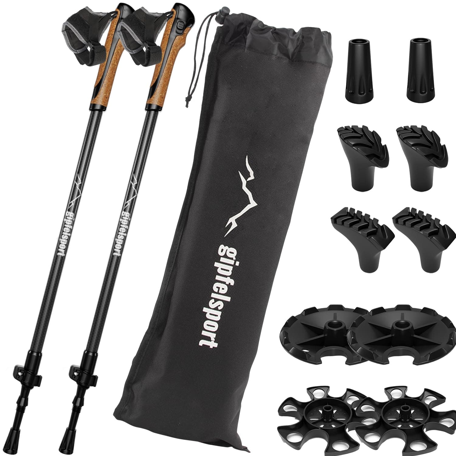 gipfelsport Nordic walking poles carbon