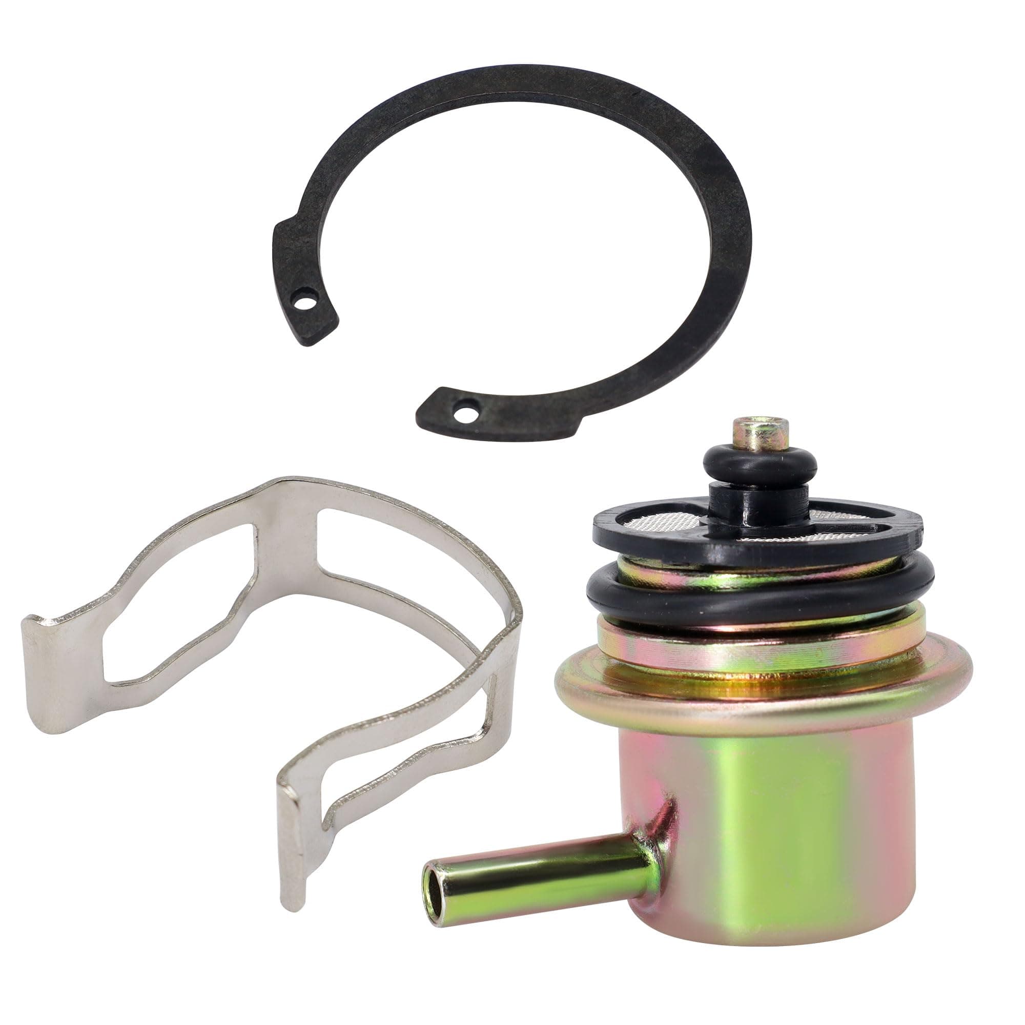 HiSport Fuel Injection Pressure Regulator - Kit with Clip and Snap Ring, 3.8BAR, Replaces 19236428, 2173299