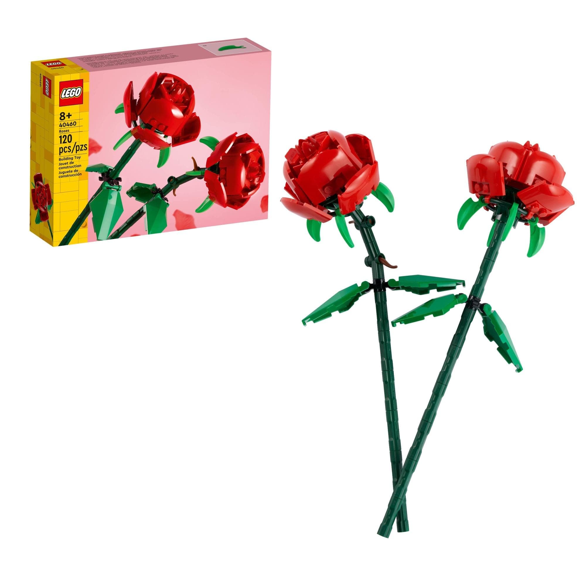 LEGO Creator Roses 40460 8+ 120 Pieces Perfect for Mothers Day, Christmas, Valentines Day or For Any Other Celebration!