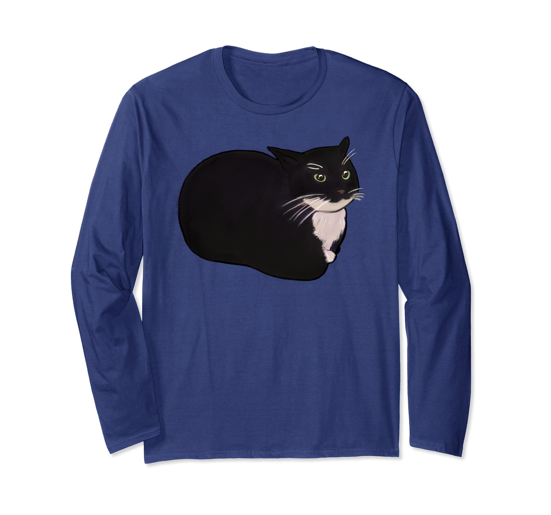 Maxwell the Cat Meme Fun Cute Spinning Tuxedo Dingus Kitten Long Sleeve T-Shirt