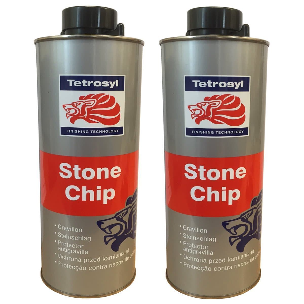 (PACK OF 2) Tetrosyl Stone Chip Black 1L Tins