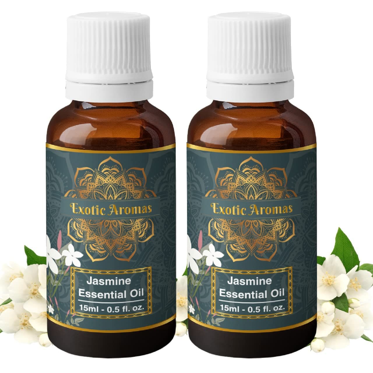 Exotic Aromas Jasmine Essential Oil (15Ml + 15Ml) Pack of 2