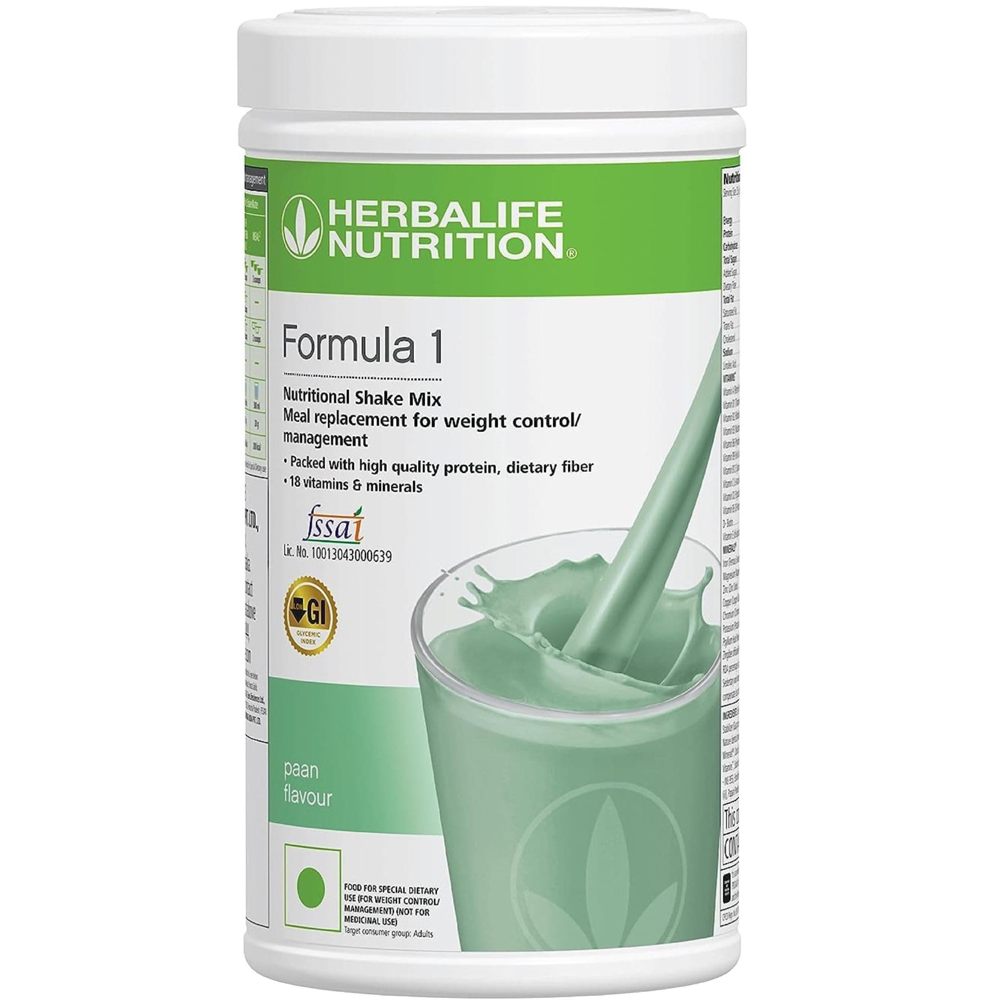 Herbalife Formula 1 Nutritional Shake Mix, Weight Management Meal Replacement, 500g (500 Gram, Paan)