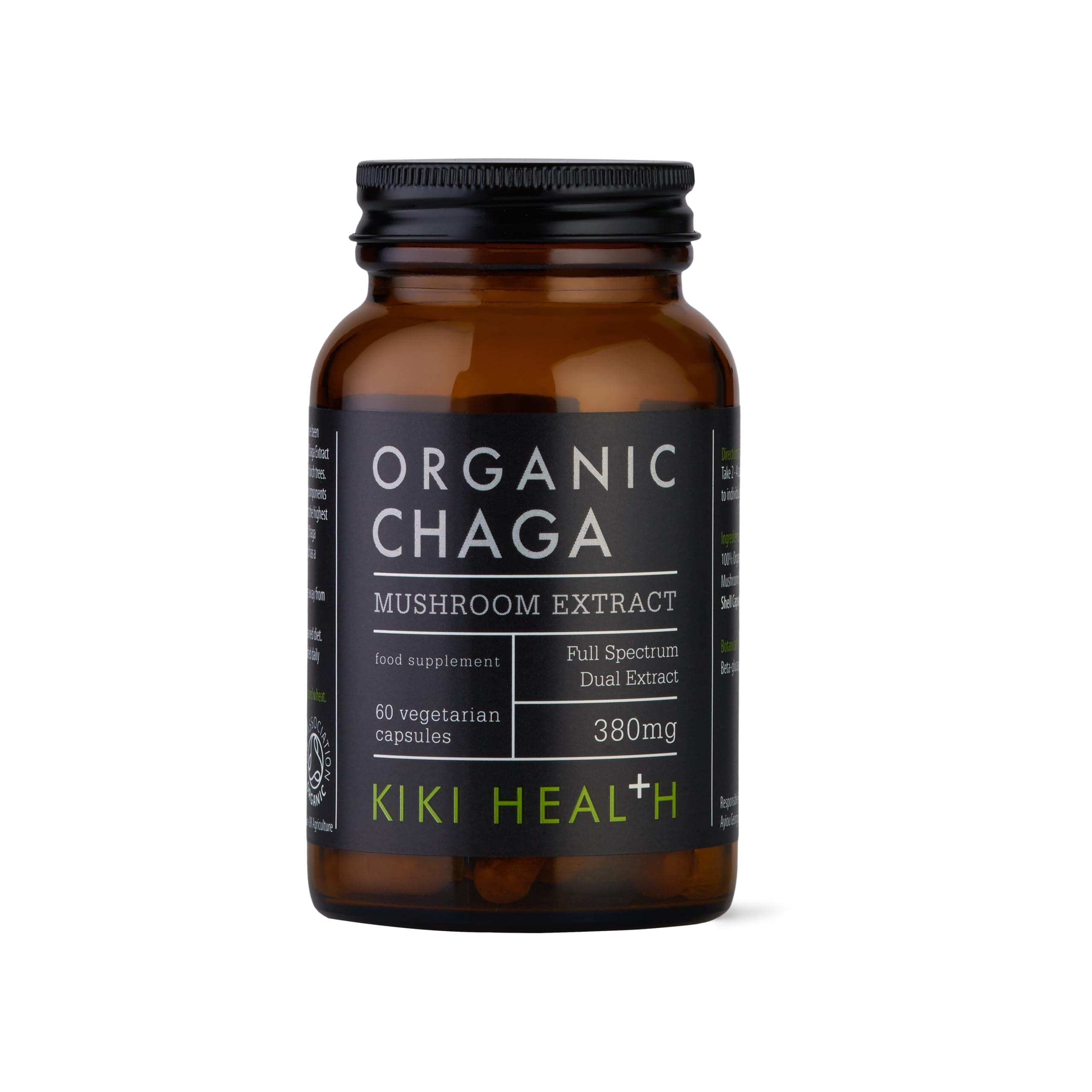 Premium Organic Chaga Mushroom Extract Vegetarians | Immune Support Vitality & Balance | Sourced Birch Trees & 50% Polysaccharides | Ethically Wild Harvested – 60 Vegetarians Capsules
