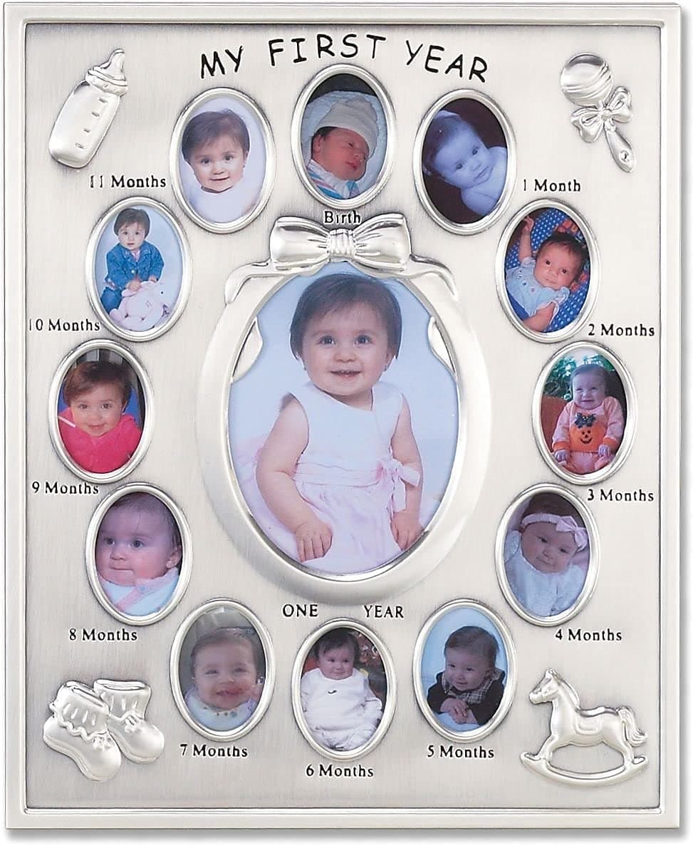 830080 Silver Plated My First Year Picture Frame