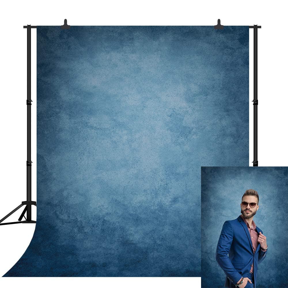 CapiSco 5X7FT Retro Abstract Light Blue Portrait Backdrop Photography Portrait Abstract Background for Newborn Baby Child Adult Portrait Mannequin Vinyl Backdrop Photo Studio Background SCO183A