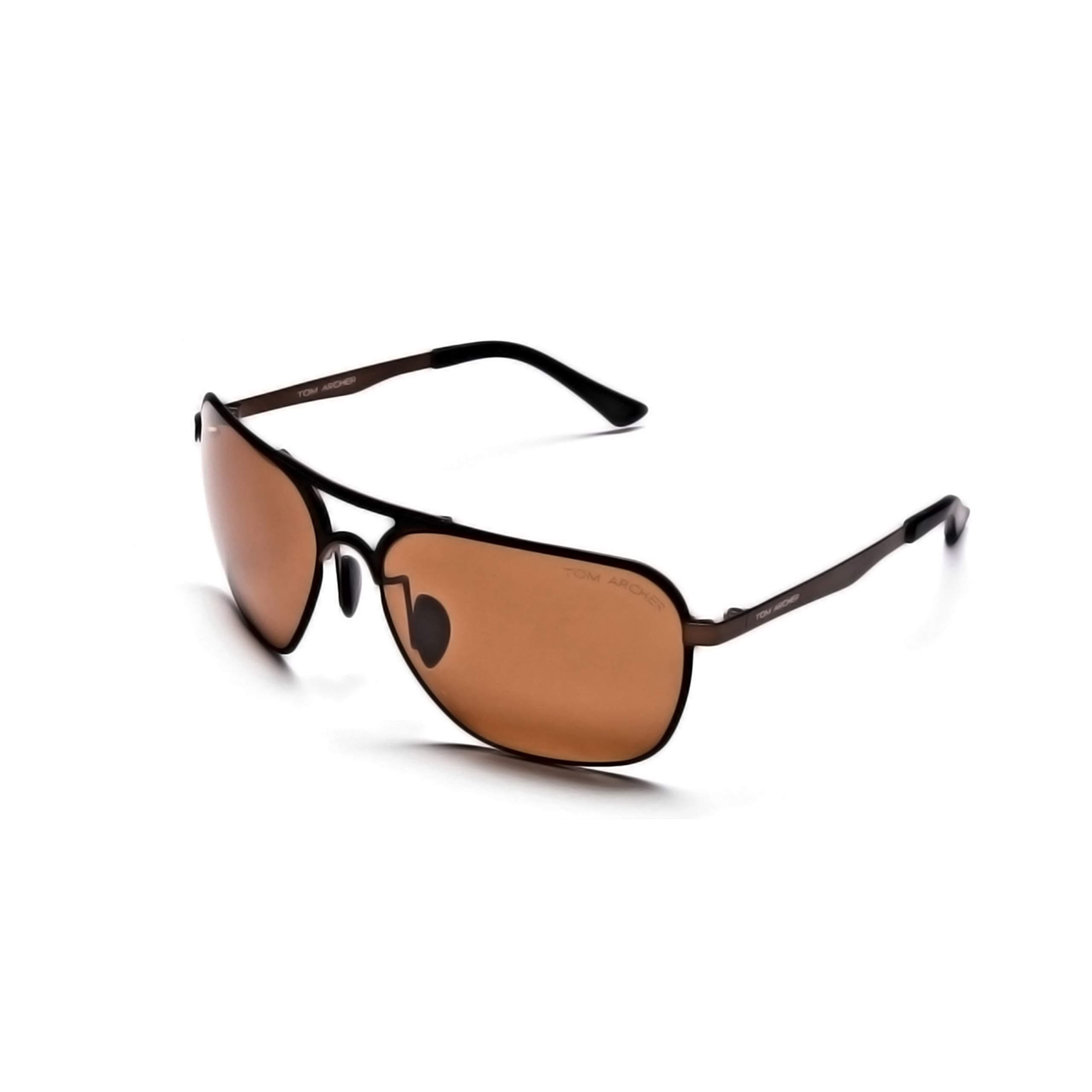 Tom Archer premium metal stylish retro designer aviator polarised UV400 protection oversized sunglasses with case cleaning cloth lens care kit for men women