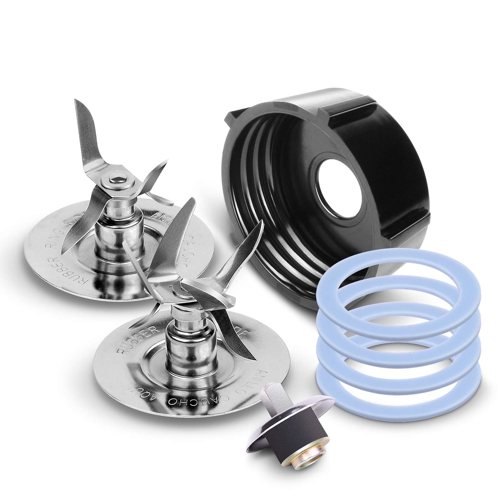 Replacement Parts Compatible with Oster Blender Ice Blades 4980 4961 Gasket Coupling Stud Slinger Pin Kit for Oster & Osterizer Blender Accessories Fit Oster Blender 7 10 16 Speed