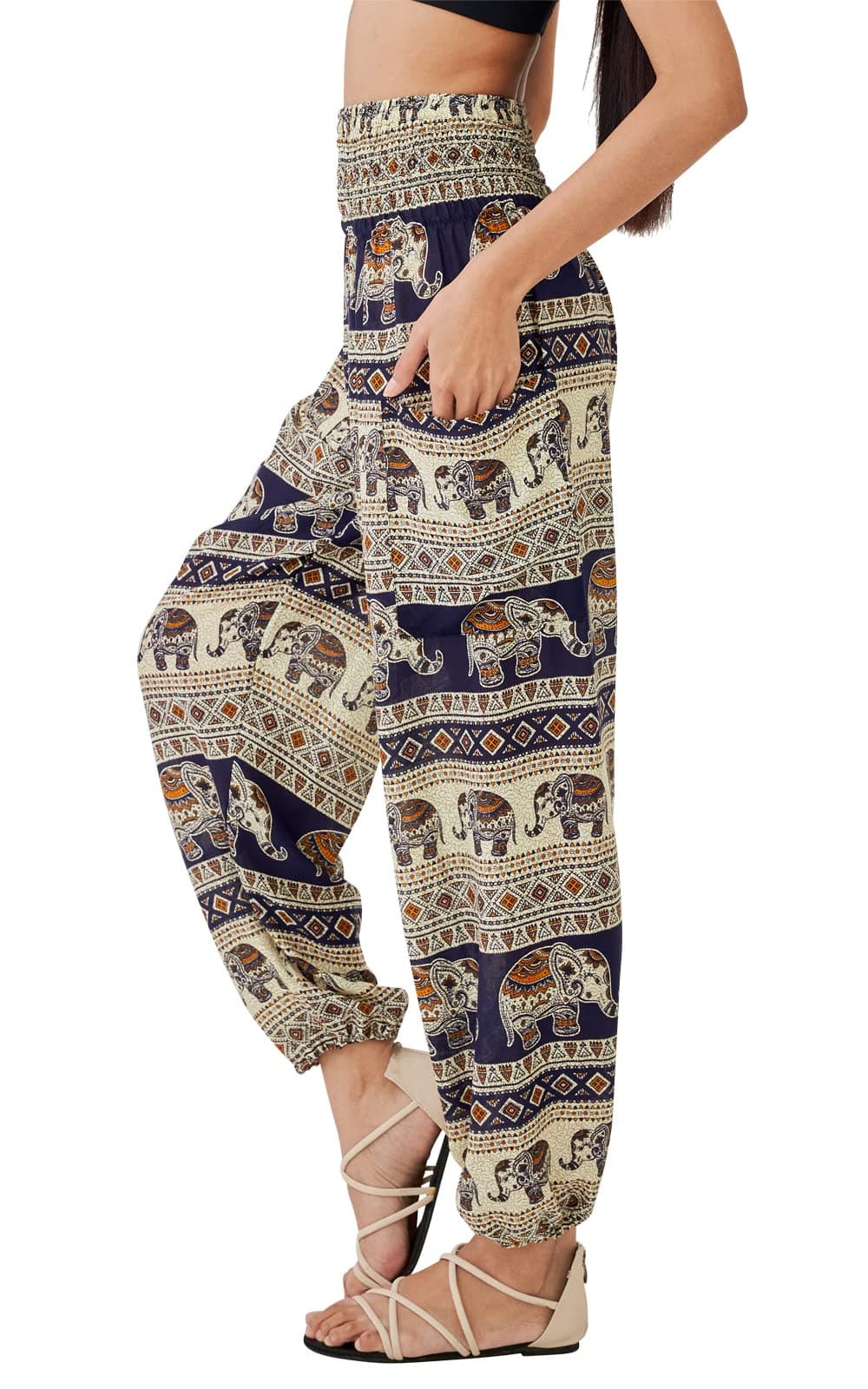 Joop Joop Bohemian Tapered Elephant Harem Loose Yoga Travel Lounge Pants