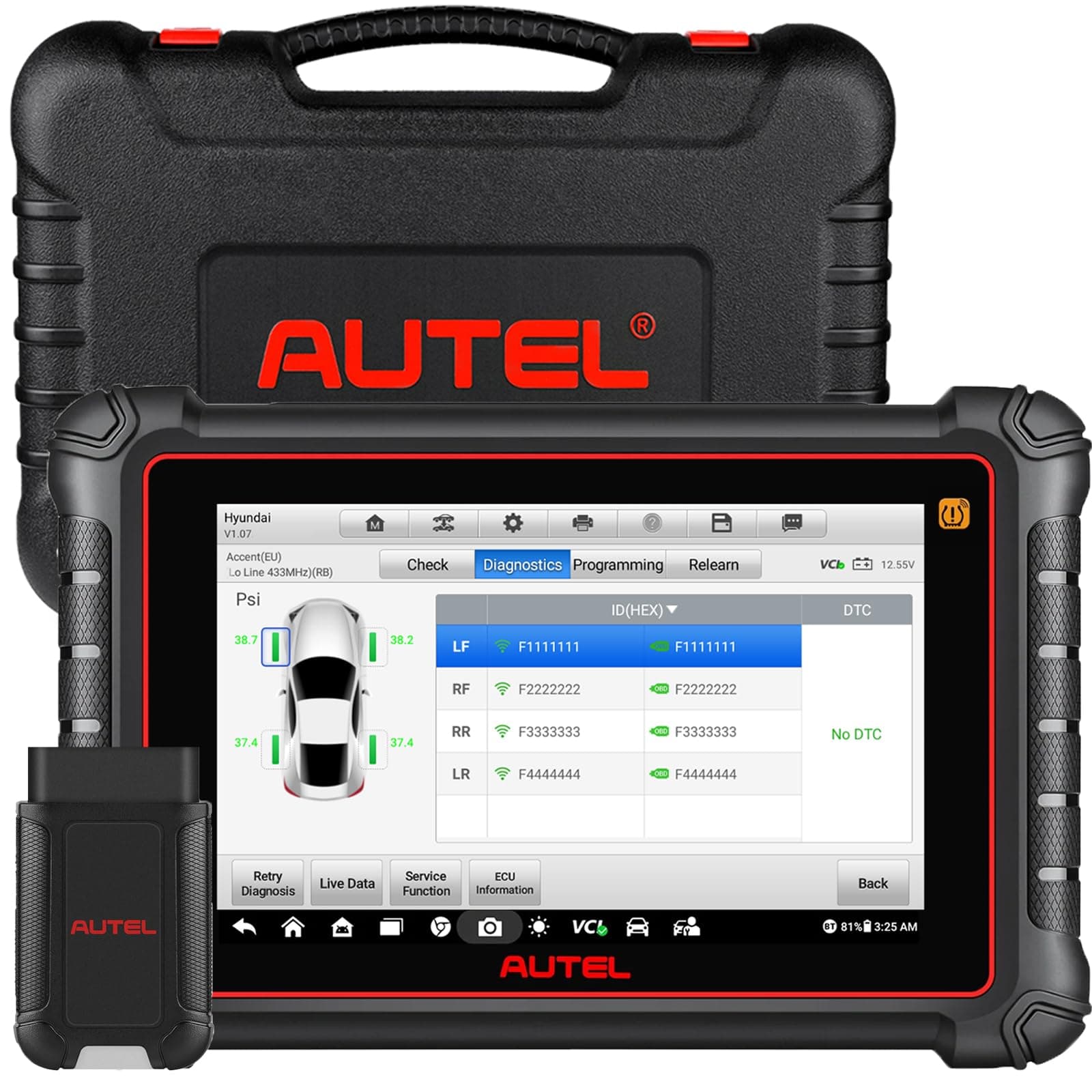Autel Scanner MaxiPro MP900-TS, TPMS Version of MP900 & MP900BT Bidirectional Scan Tool, ECU Coding Tool Same As MaxiSYS MS906BT MS906 Pro,40+ Services, All System OBD2 Scanner, CAN FD/DoIP