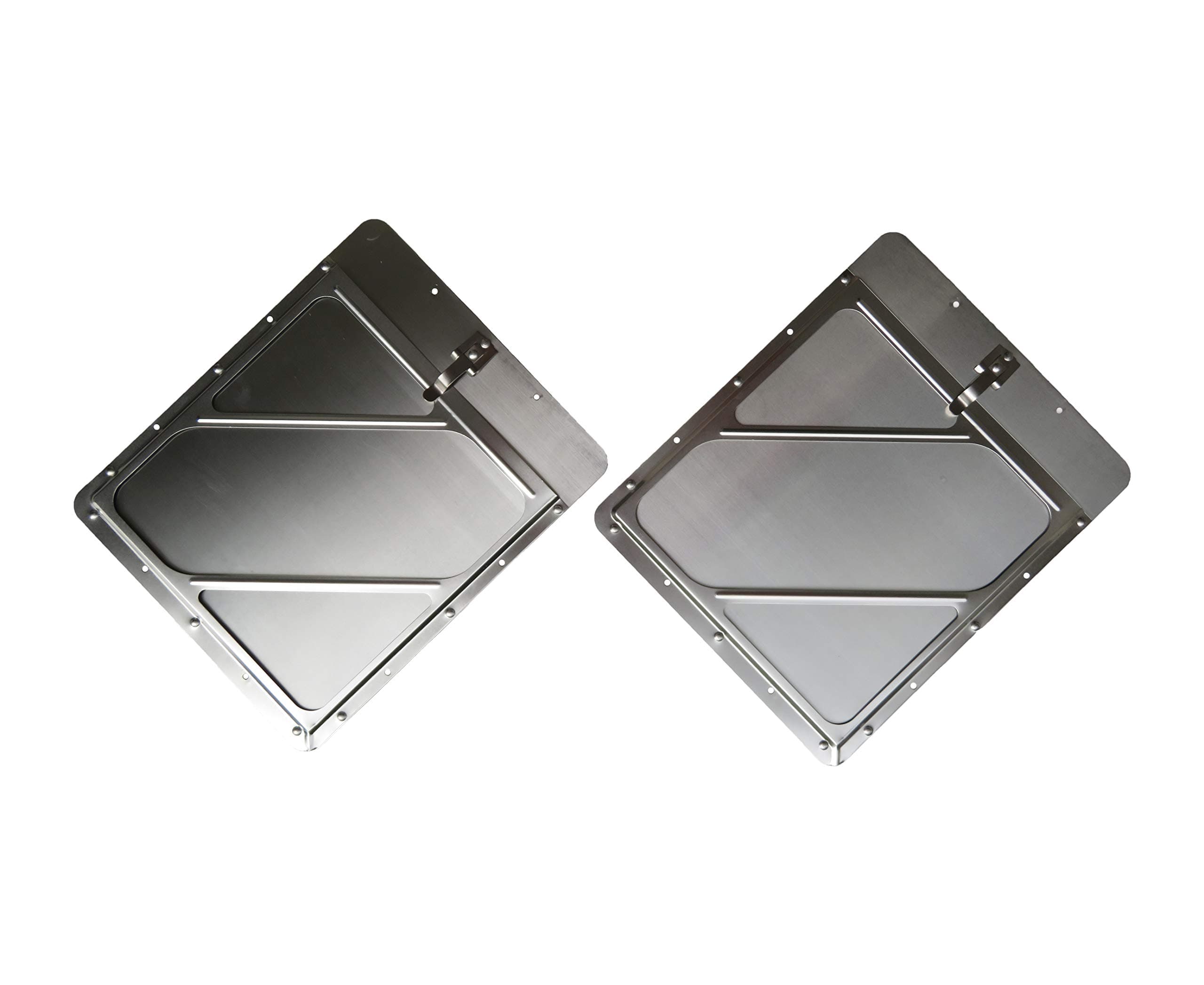 ROAD KING LABELMASTER 80SM97 SLIDEMASTER REPLACEMENT TRUCK AND TRAILER ALUMINUM FULL HAZMAT PLACARD HOLDER - 2 PACK