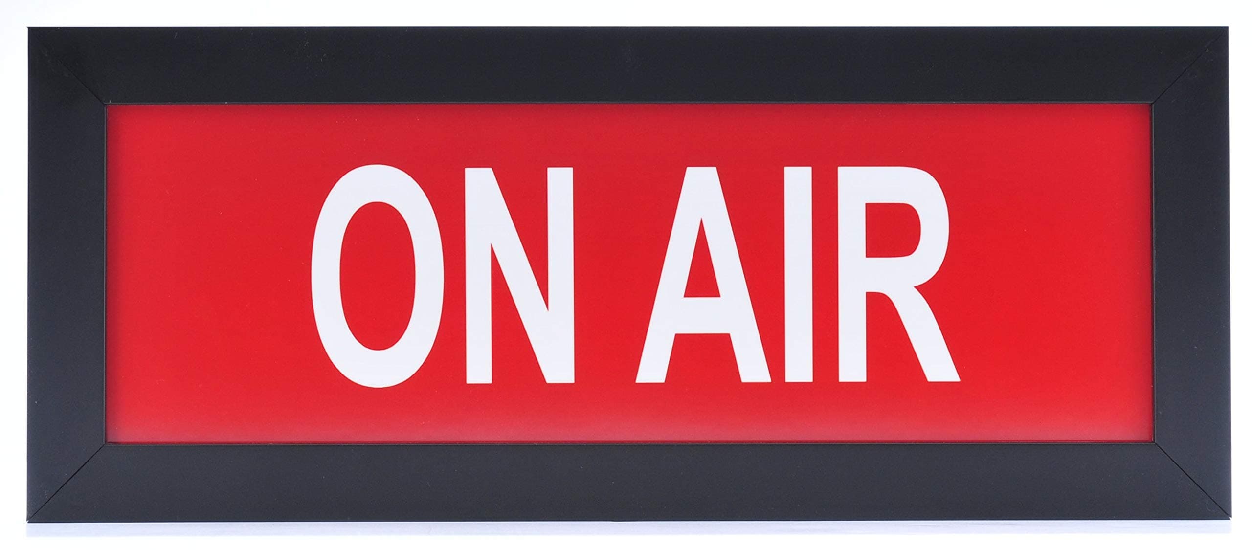 Main Street Framing ON AIR Recording TV Studio LED Illuminated Sign (Red) - Nostalgic Light Box w/Remote
