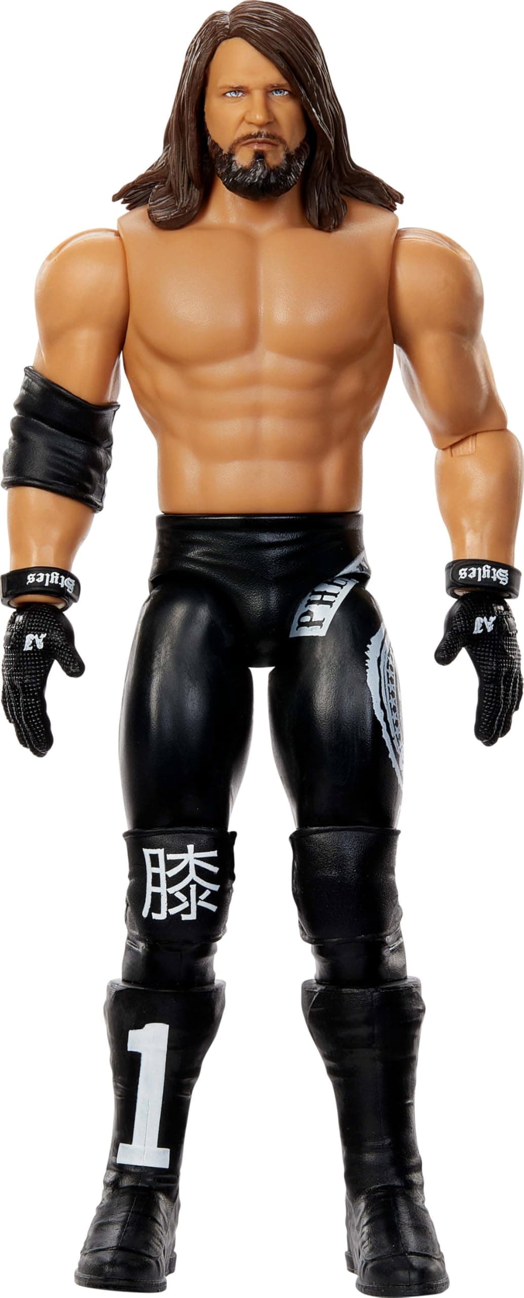WWE AJ Styles Action Figure, Main Event Series #154 6-inch Collectible with 10 Articulation Points & Life-Like Look