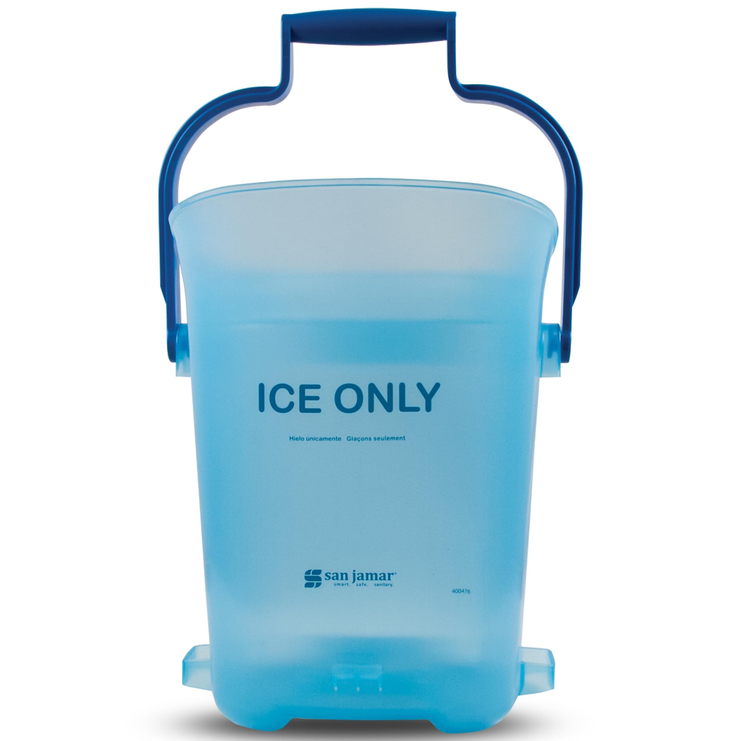 San Jamar Plastic Light Duty Ice Tote, 6 Gallons, Blue