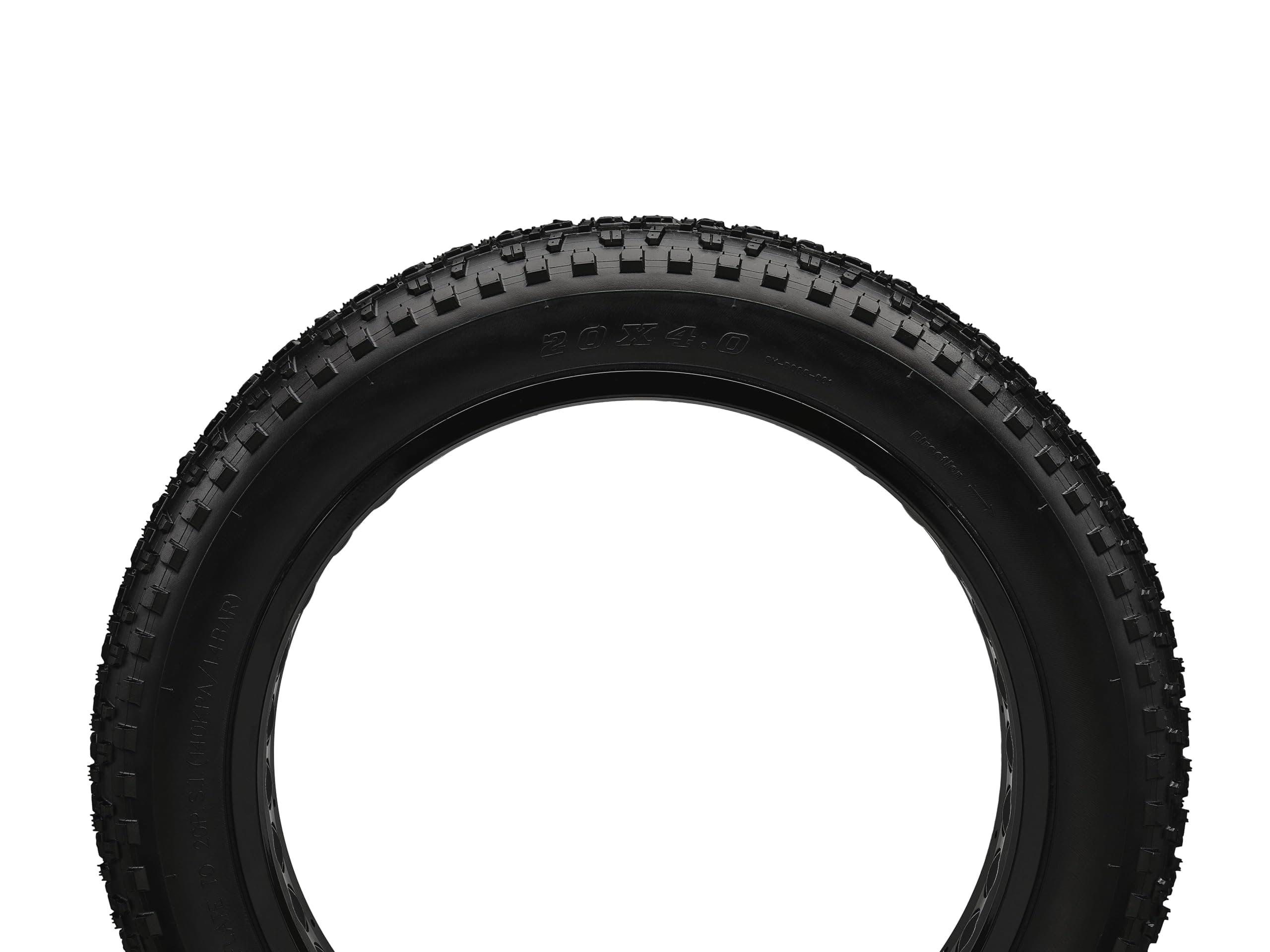 Replacement Bike Tire, 20 x 4 or 26 x 4 Inch Fat Bike Tire, Knobby, Aggressive Tread Pattern, Puncture Guard, Nylon Inserts for Extra Puncture Resistance, Replacement for Mountain Bicycles