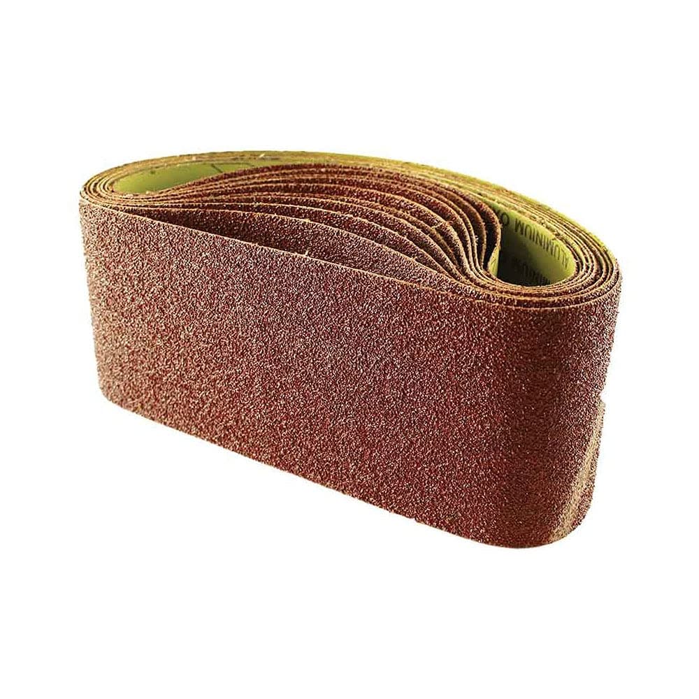 Abracs ABSB100610100 Aluminium Oxide Sanding Belt - 100mm x 610mm x 100grit - Pack contains 10 pieces