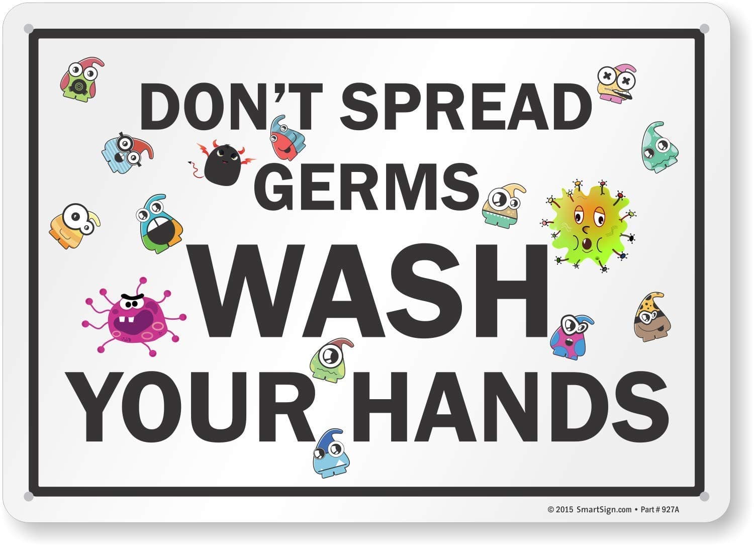 qidushop Please Sign Legend, Wash Your Hands Wash Hands Sign 20 x 30cm Metal Decor Metal Tin Signs Kitchen Washroom Safety Signs