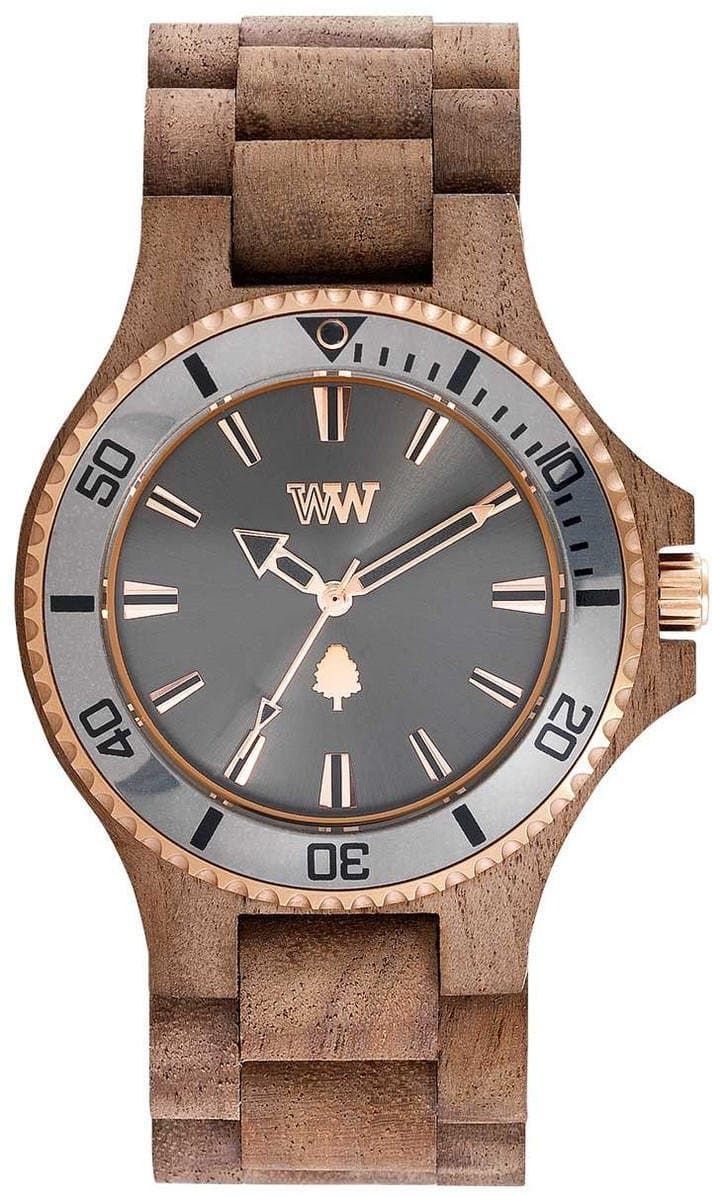 WeWood Date MB Wood Watch (Nut Rough Gun)