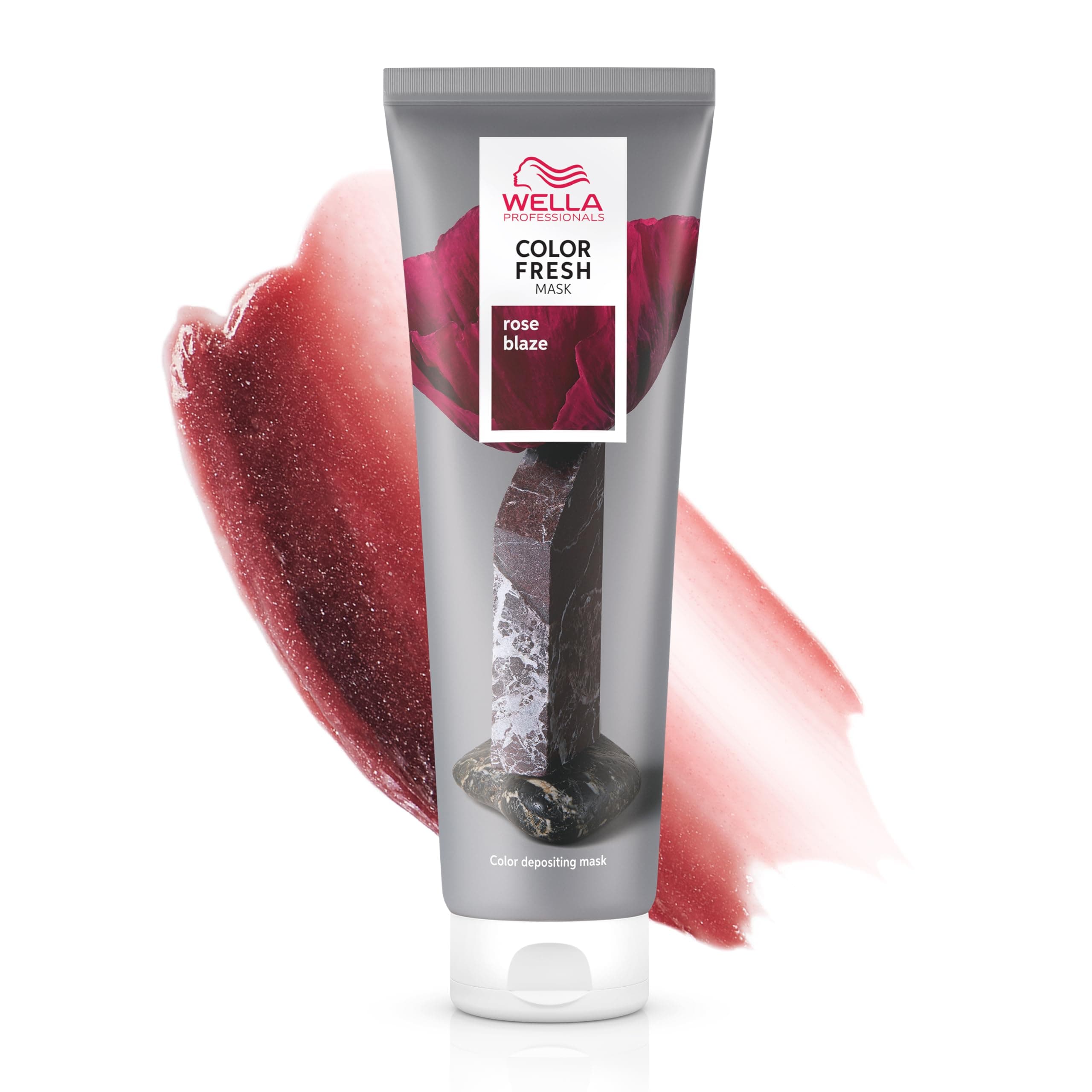 Wella Professionals Color Fresh Mask, Temporary Hair Color Mask, Revive & Refresh Hair Color, Rich Pigment Formula, Hydration and Smoothness with Argan Oil, Shade Red, Red Hair Color, 150ml