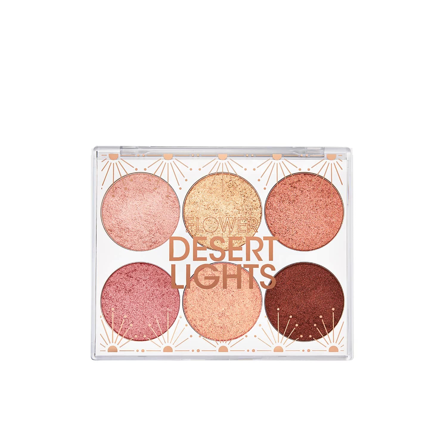 By Drew Barrymore Jungle Lights Eyeshadow Palette - Blendable + Creamy Powder - Buildable - No Fall-Out - Six Shades (Jungle Lights)
