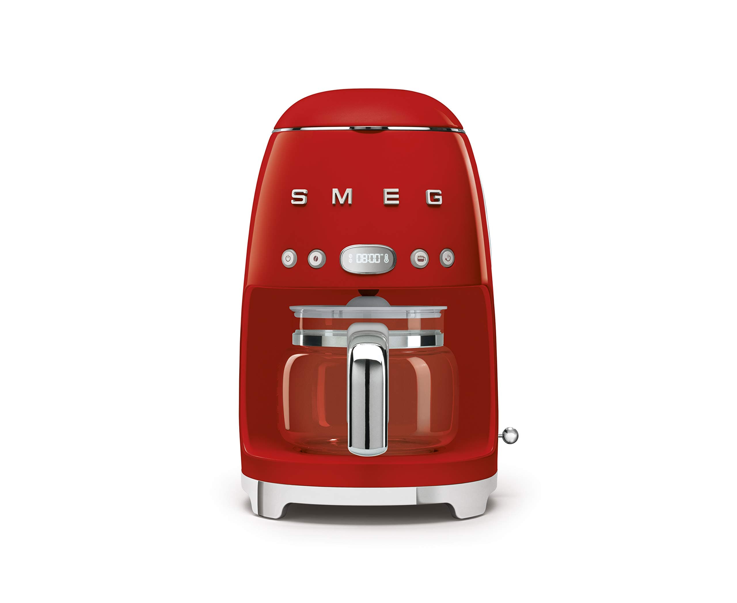 Smeg Coffee Maker Retro Style 10 Cup Programmable Coffee Maker Machine Red