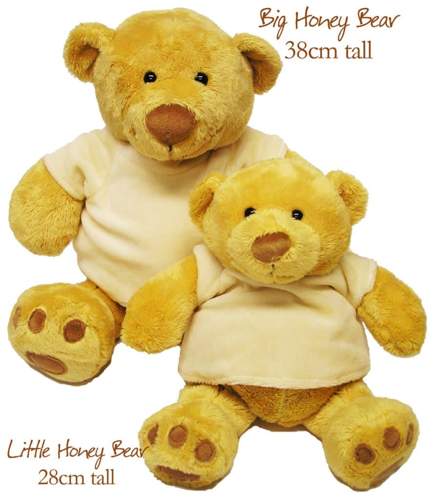 Two Soft and Cuddly, Mumbles, Chubby Honey Bears - (Big and Little Bear together)