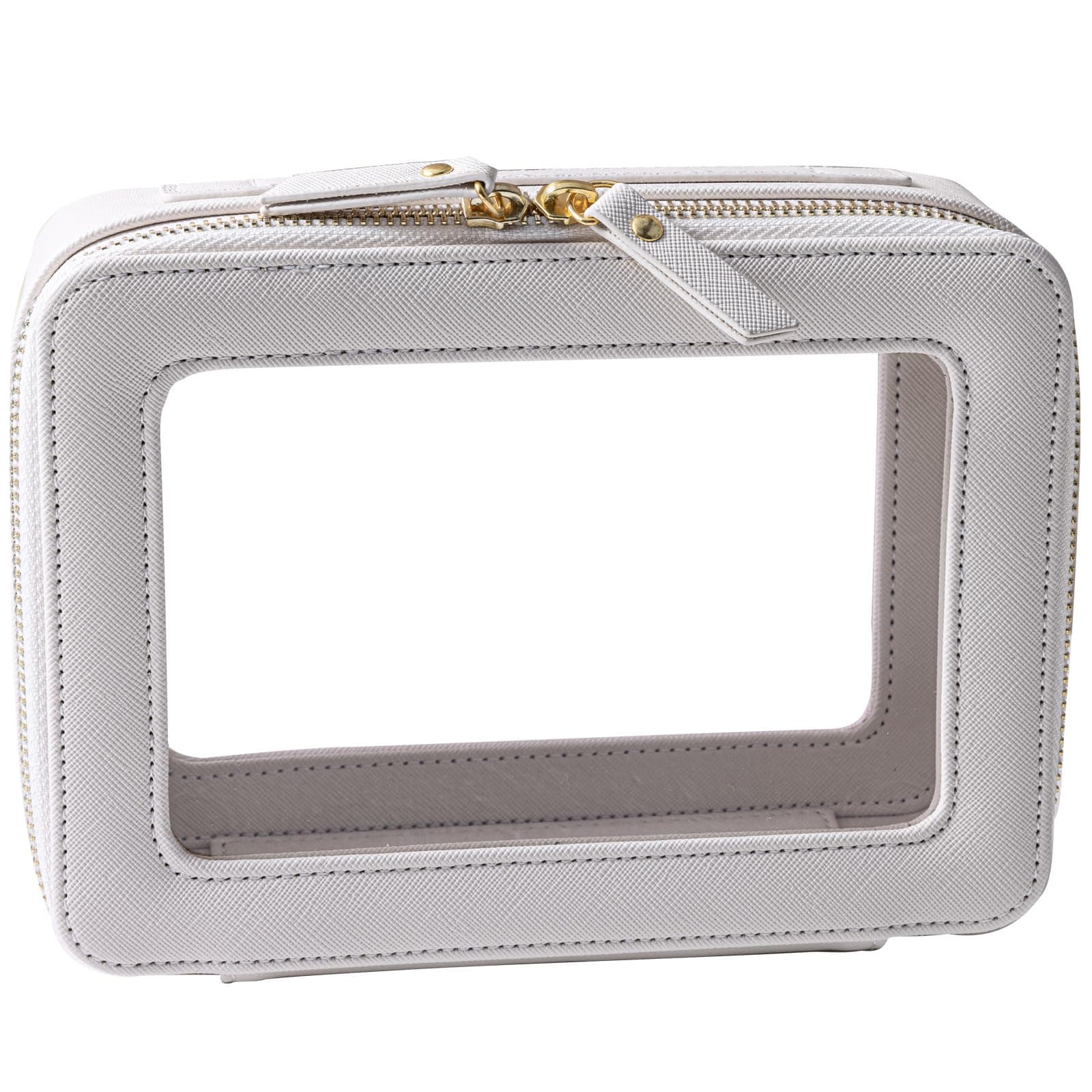 SANHECUN Toiletry bag waterproof cosmetic organizer with handle lagre opening for travelling