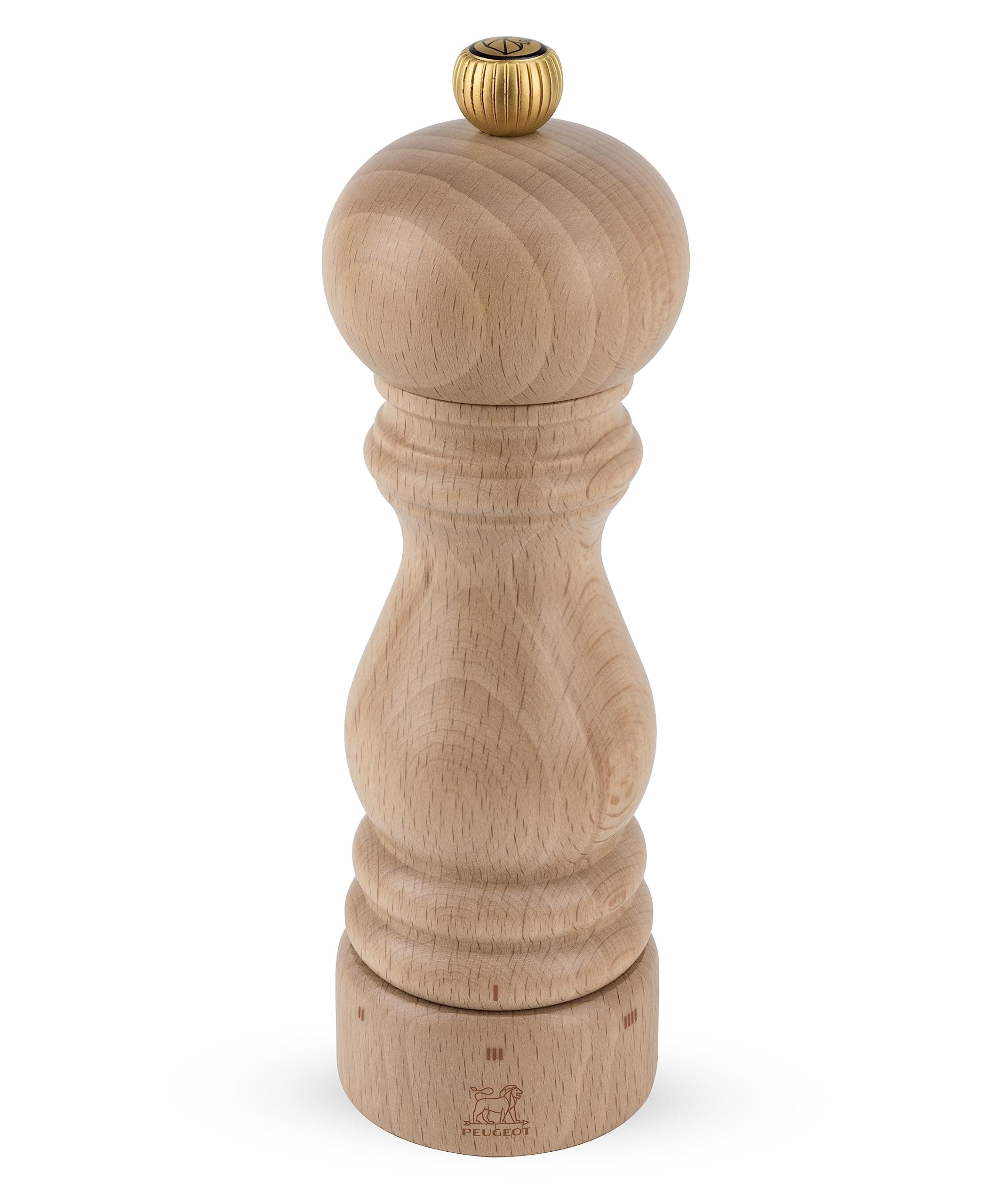 Paris u'Select Manual Pepper Mill - Adjustable Grinder - Beechwood, Natural