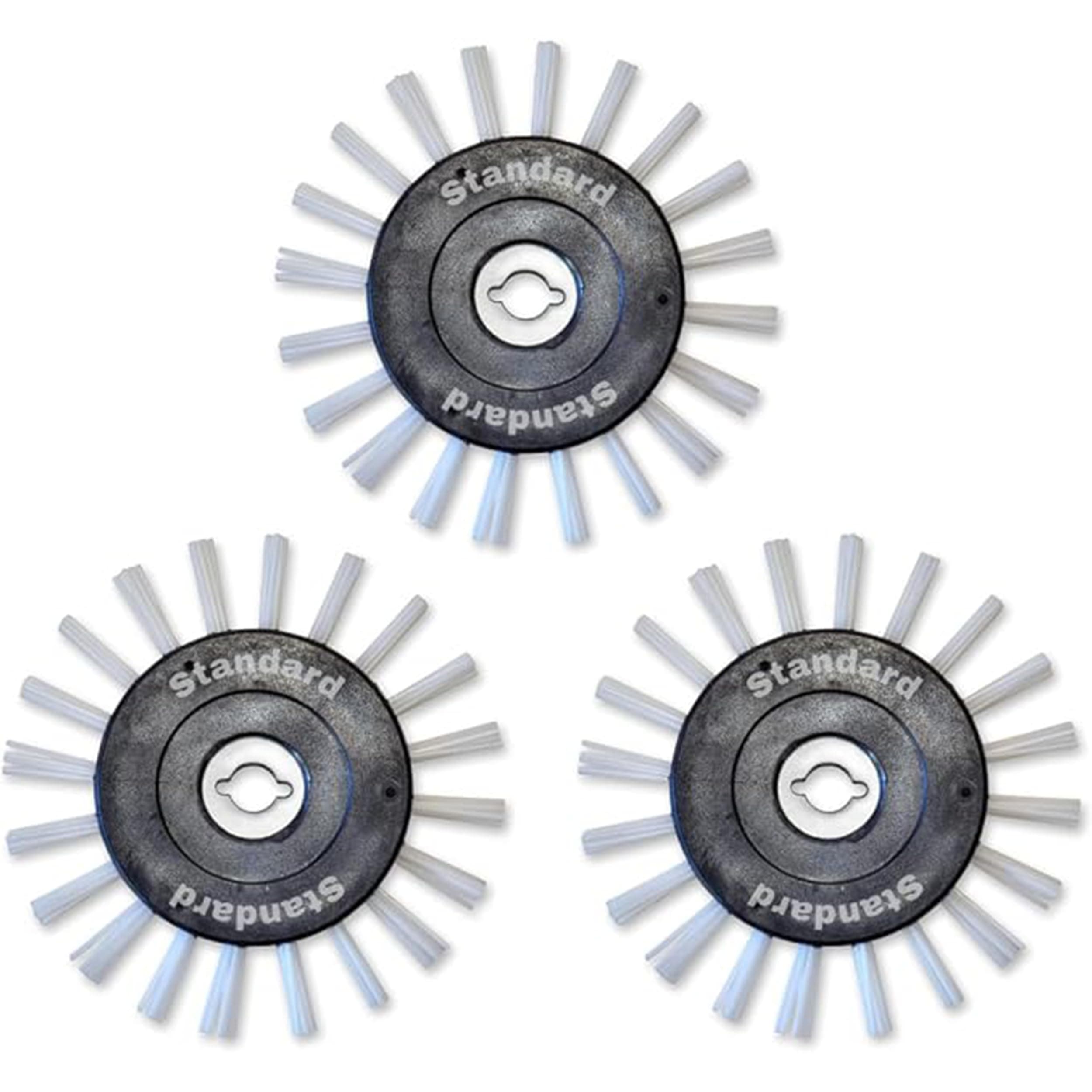 Grout Groovy! Grout Cleaning Brush Wheels for any Electric Machines | Standard Replacement Brush/Scrubber for Quick and Easy Grout Cleaning | Bathroom, Tile, & Kitchen Floor Grout Cleaner (3 Pack)