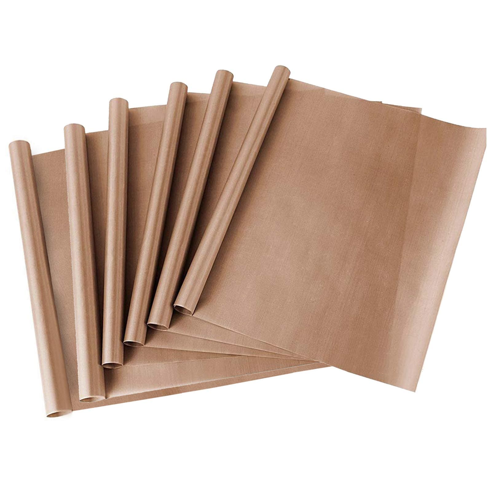 PowerPress 6 Pack Teflon Sheet for Heat Press Transfer Sheet Non Stick 16 x 24 Inch Heat Resistant Craft Mat