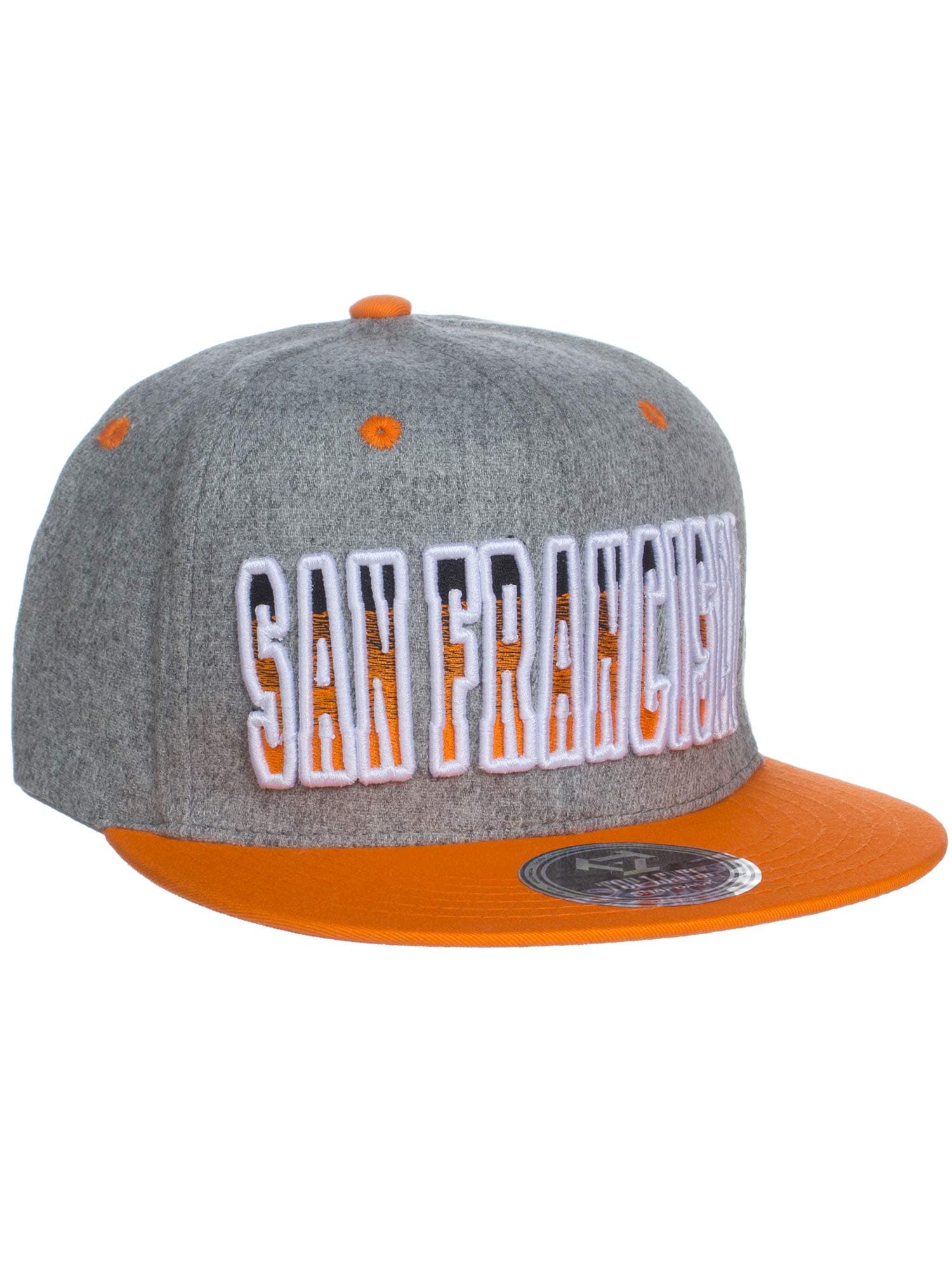 American Cities San Francisco Block Letters Flat Bill Snapback Cap Hat Adjustable Back