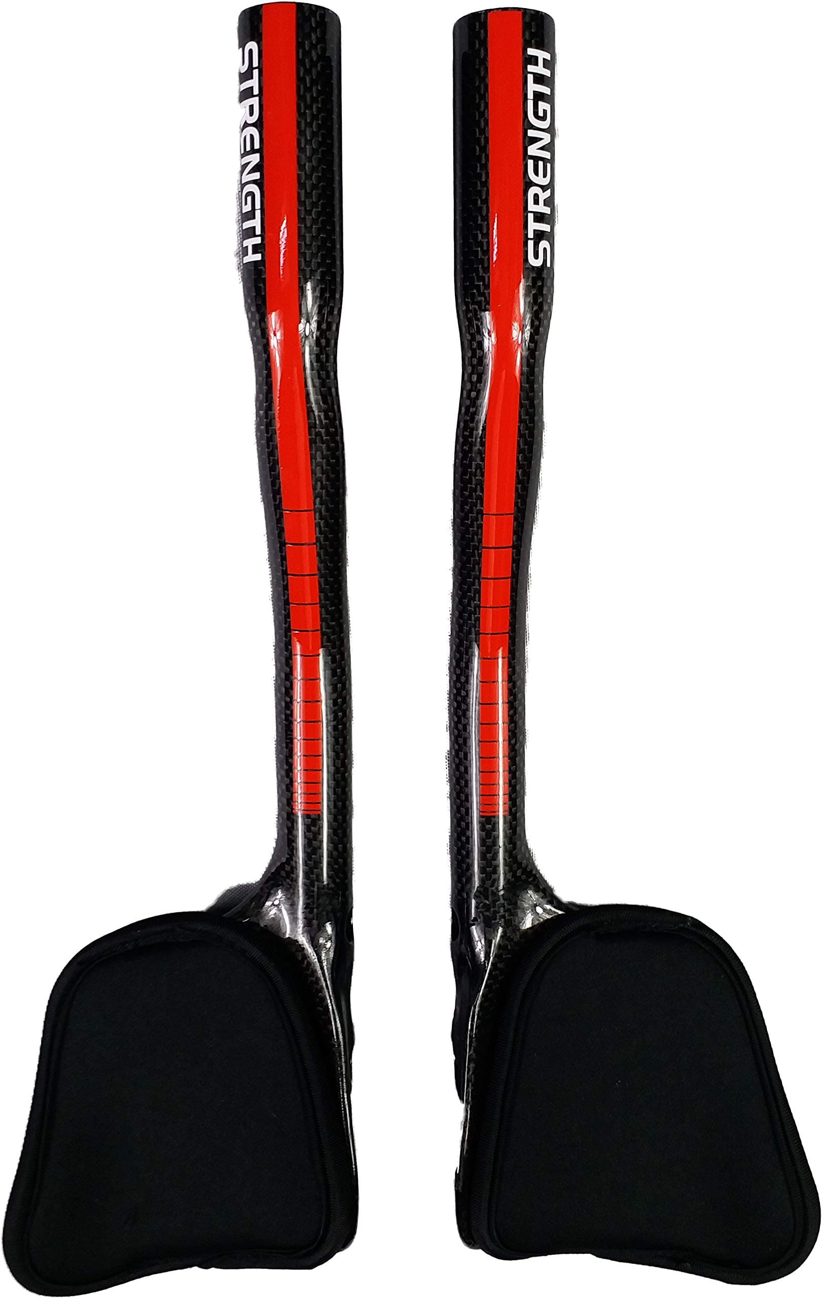 Strength Aero Bars TT Bike Armrest Handlebars Carbon Fiber Aerobar Triathlon 340mm Red for Mountain Bike and Road Bike 31.8mm