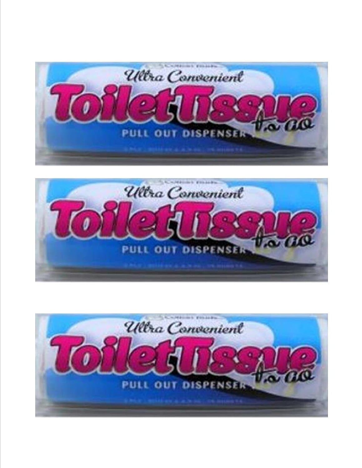 Toilet Tissue To Go - 3 pack by Cotton Buds